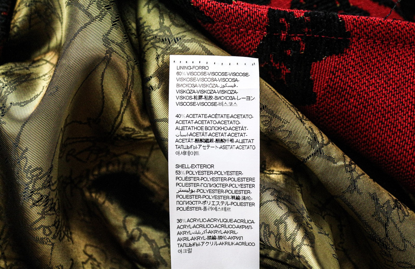 DESIGUAL Soul Migration moteriškas paltas, 38 m., raudonas, įvairiaspalvis, klasikinio stiliaus 