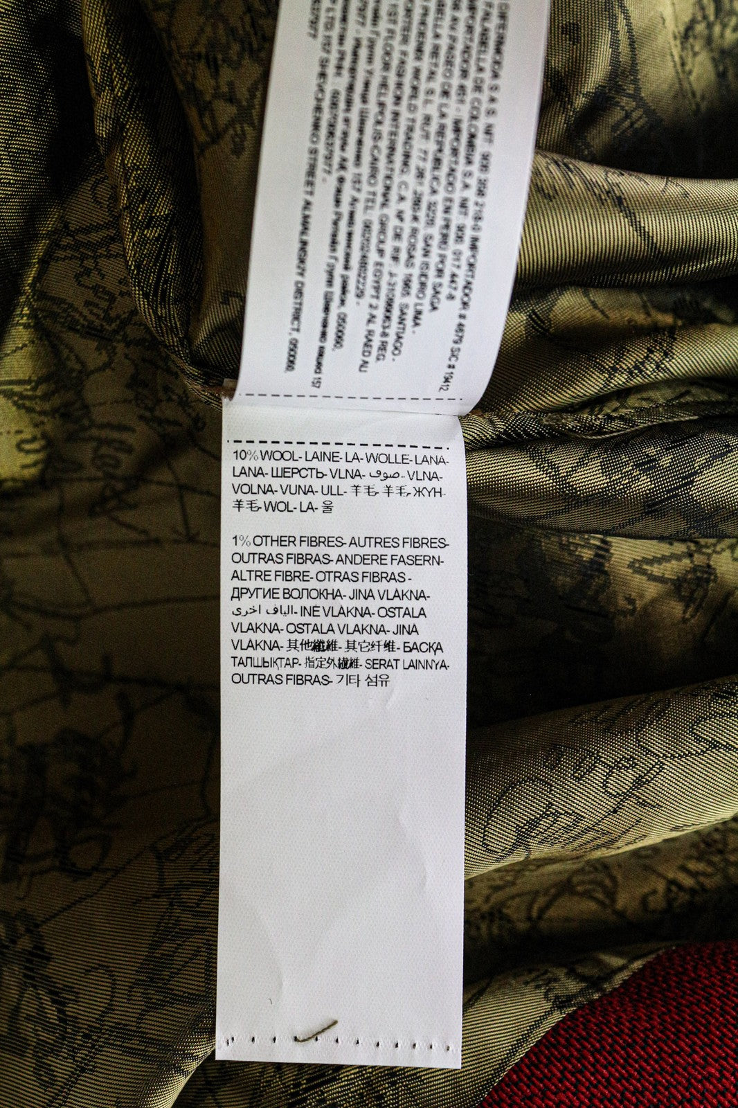 DESIGUAL Soul Migration moteriškas paltas, 38 m., raudonas, įvairiaspalvis, klasikinio stiliaus 