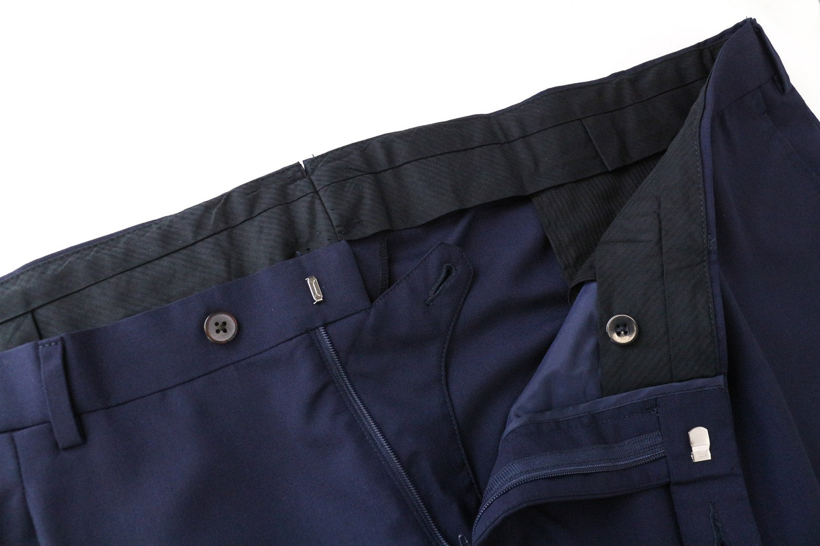 SUITSUPPLY La Spalla Men's Suit UK56S 2Pc Navy Blue Wool Classic Formal