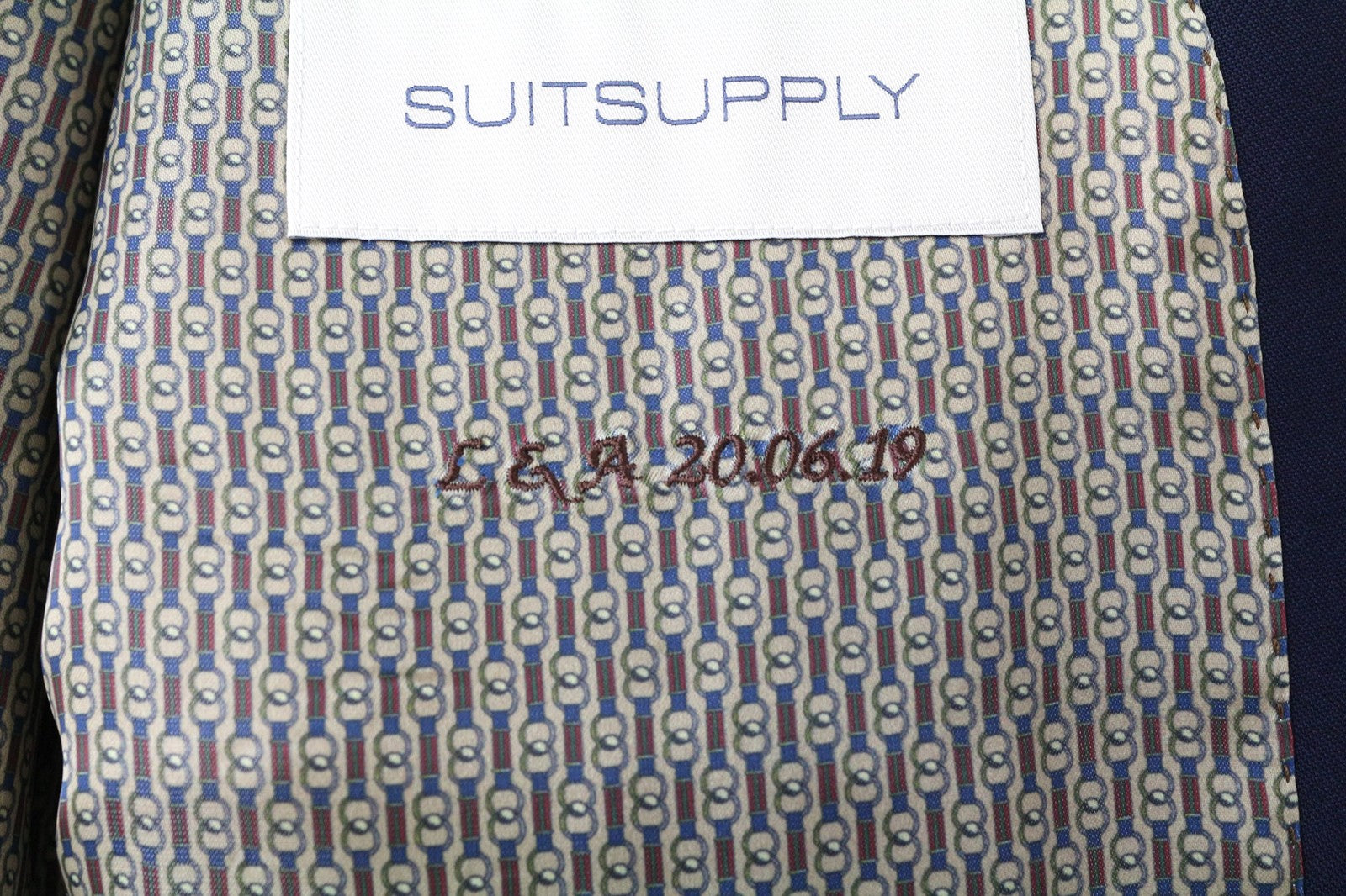SUITSUPPLY La Spalla Men's Suit UK56S 2Pc Navy Blue Wool Classic Formal