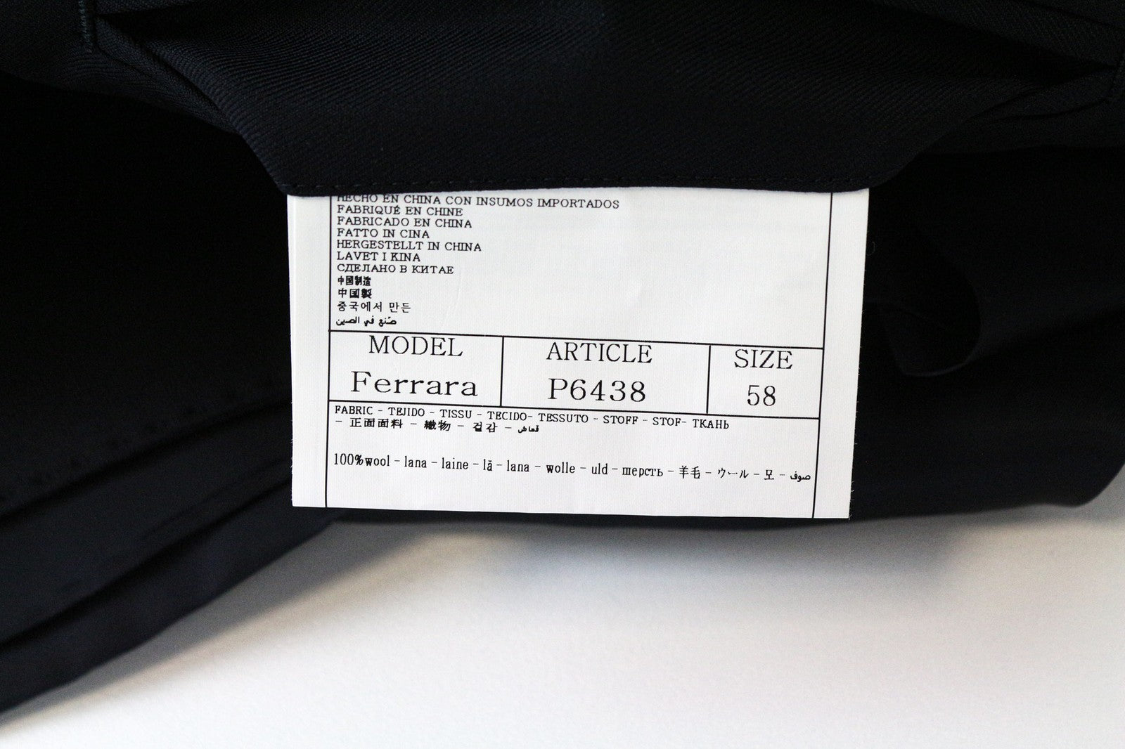 SUITSUPPLY Ferrara vyriška liemenė UK48R tamsiai mėlyna vilnonė liemenė, vienaeilė 