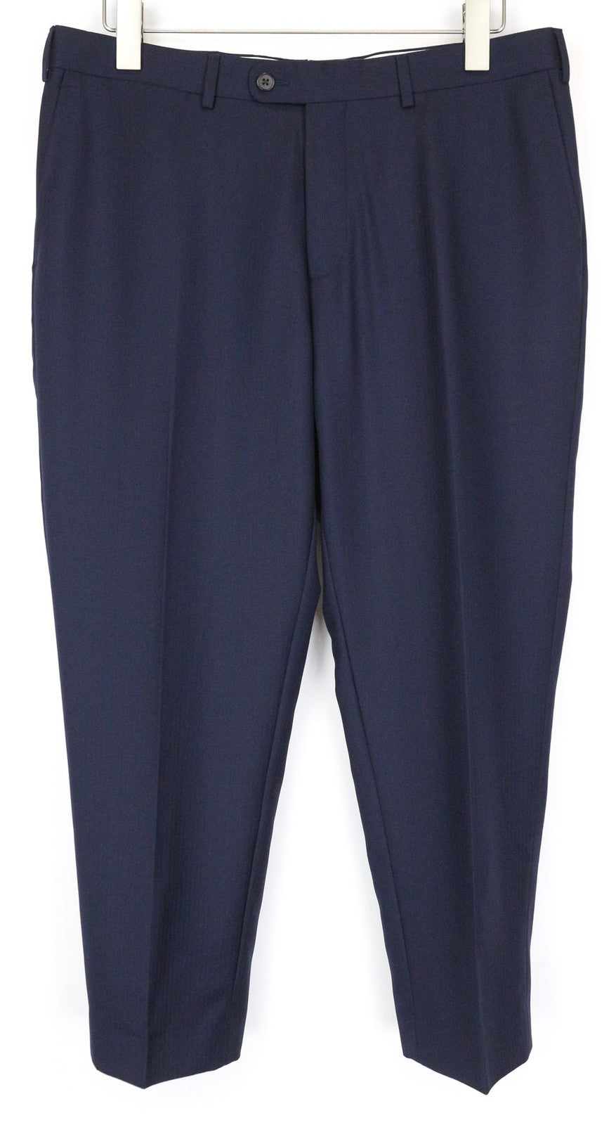 SUITSUPPLY Brescia vyriškos kelnės, UK36S, tamsiai mėlynos, vilnonės, klostytos, elegantiško kirpimo. 