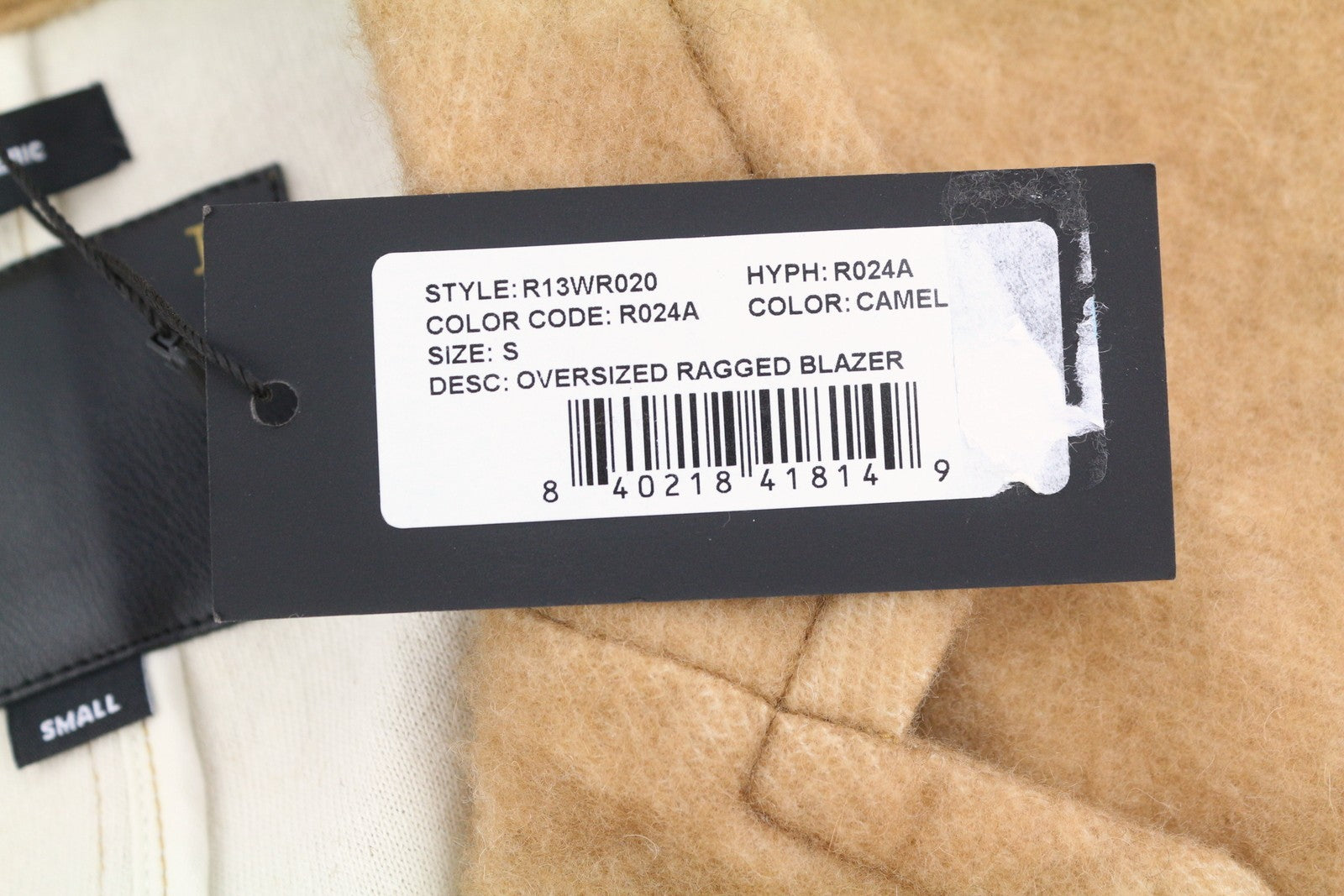 R13 Ragged moteriškas švarkas S dydžio, kuprinės spalvos, vienaeilis, be pamušalo. RRP1295 