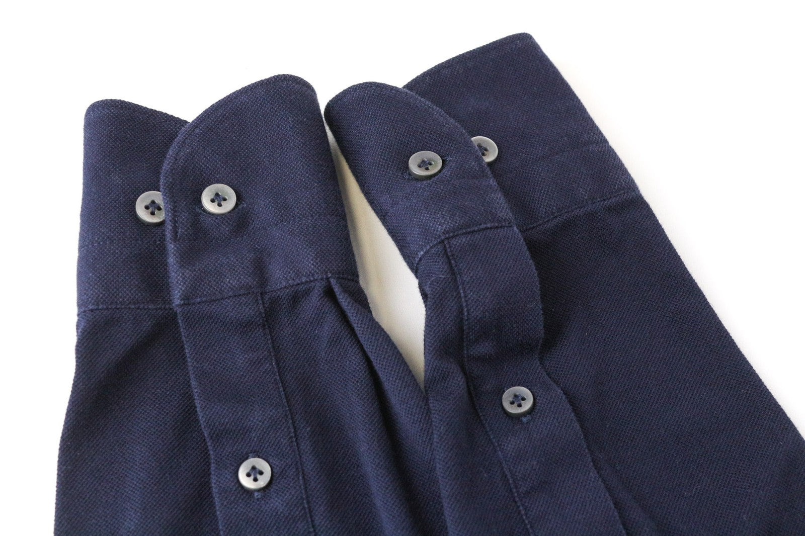 SUITSUPPLY vyriški polo marškinėliai 35/36 tamsiai mėlynos medvilnės itin plono stiliaus 