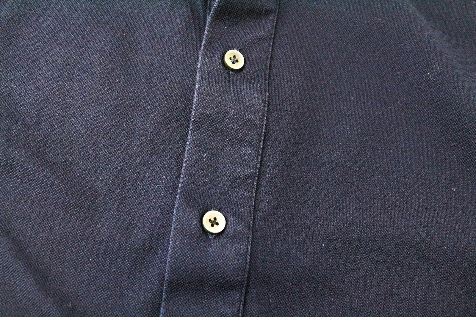 SUITSUPPLY vyriški polo marškinėliai 35/36 tamsiai mėlynos medvilnės itin plono stiliaus 