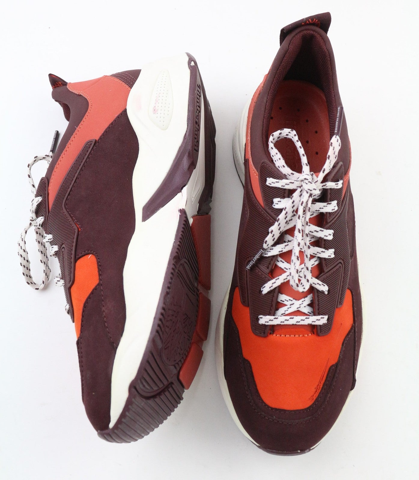 TIMBERLAND A249K moteriški sportbačiai, UK4.5, bordo spalvos, odiniai, žemapadžiai su raišteliais. 