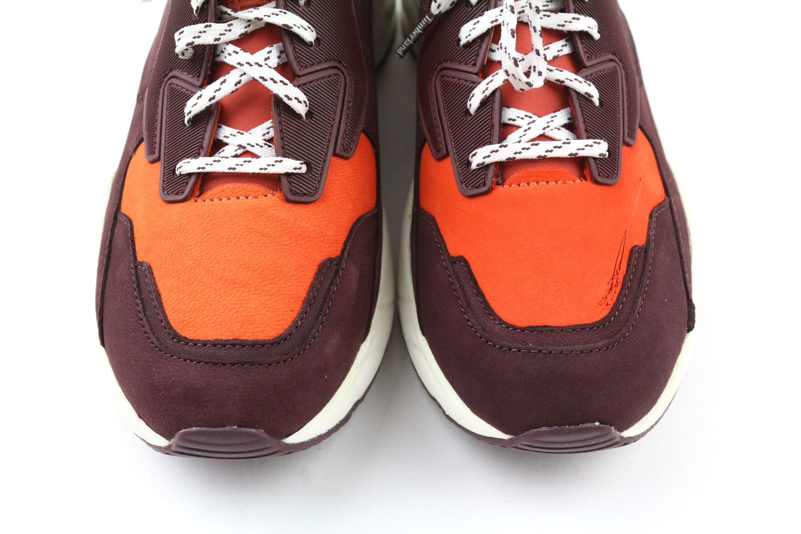 TIMBERLAND A249K moteriški sportbačiai, UK4.5, bordo spalvos, odiniai, žemapadžiai su raišteliais. 