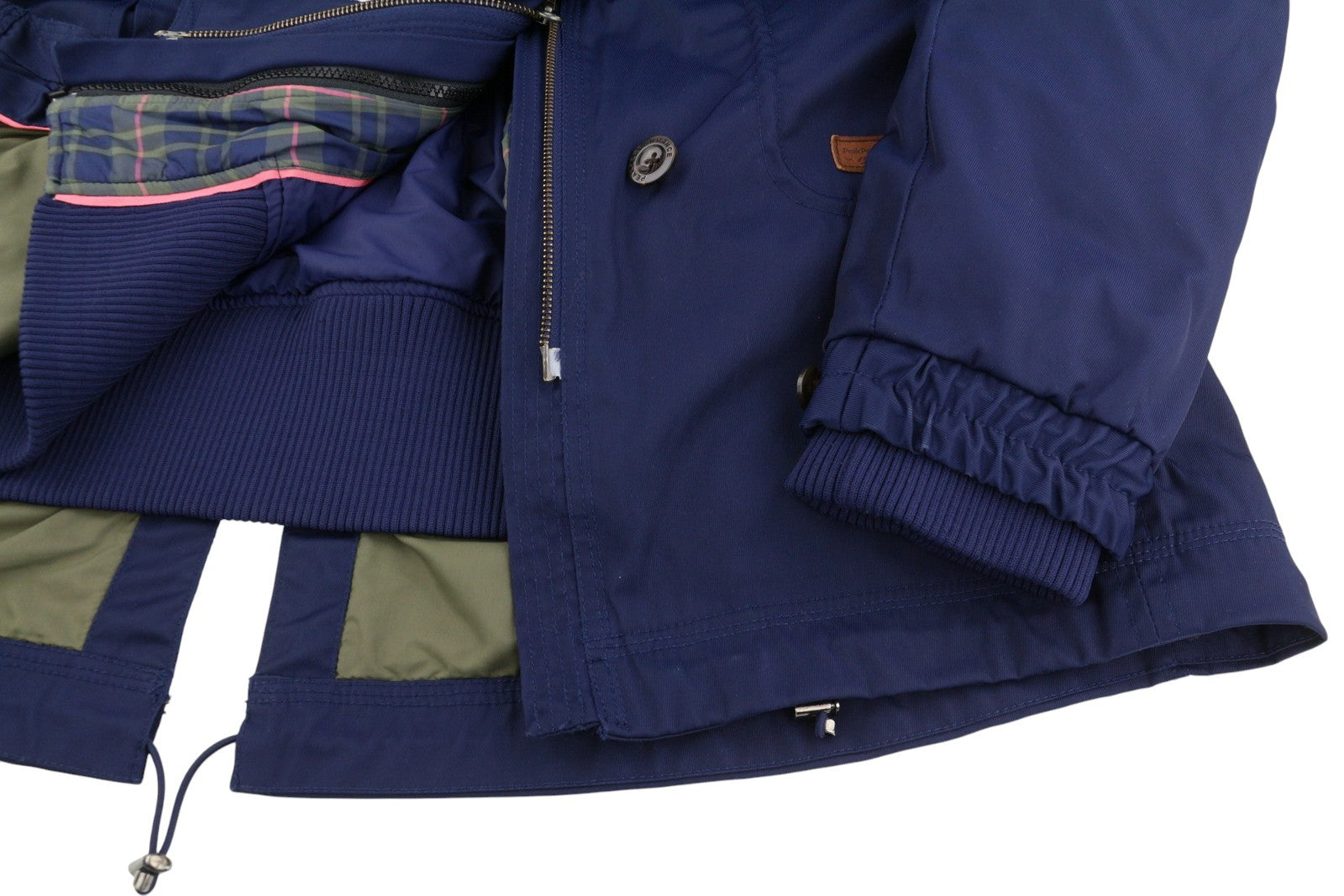 PEAK PERFORMANCE Bea Parka moteriška striukė, mėlyna, su paminkštintu gobtuvu, užtrauktuku ir XL dydžio, 2in1 