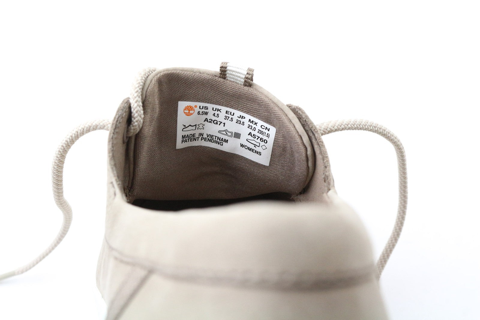 TIMBERLAND A2G71 moteriški užsegami batai, UK4.5, „GreenStride“ odos, migdolų spalvos 