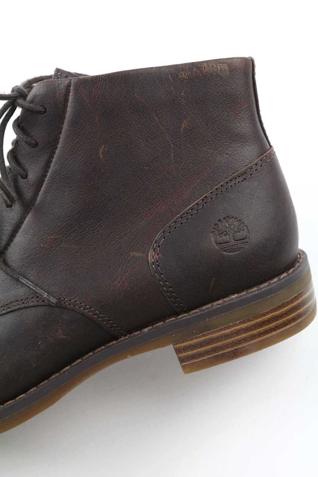 TIMBERLAND A23FH moteriški aulinukai, rudi, odiniai, suvarstomi, laisvalaikio stiliaus, su kulkšnimis. 