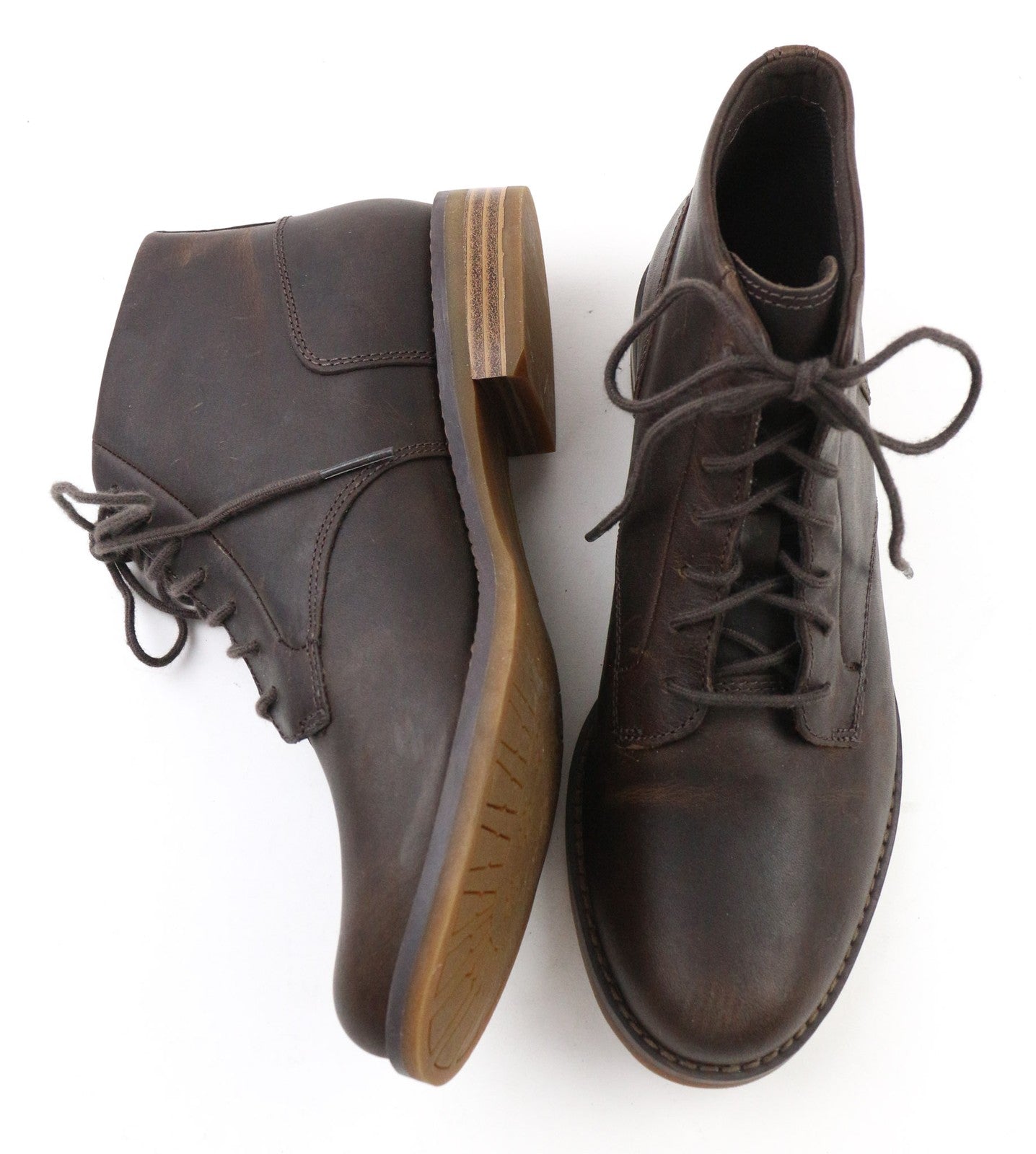 TIMBERLAND A23FH moteriški aulinukai, rudi, odiniai, suvarstomi, laisvalaikio stiliaus, su kulkšnimis. 