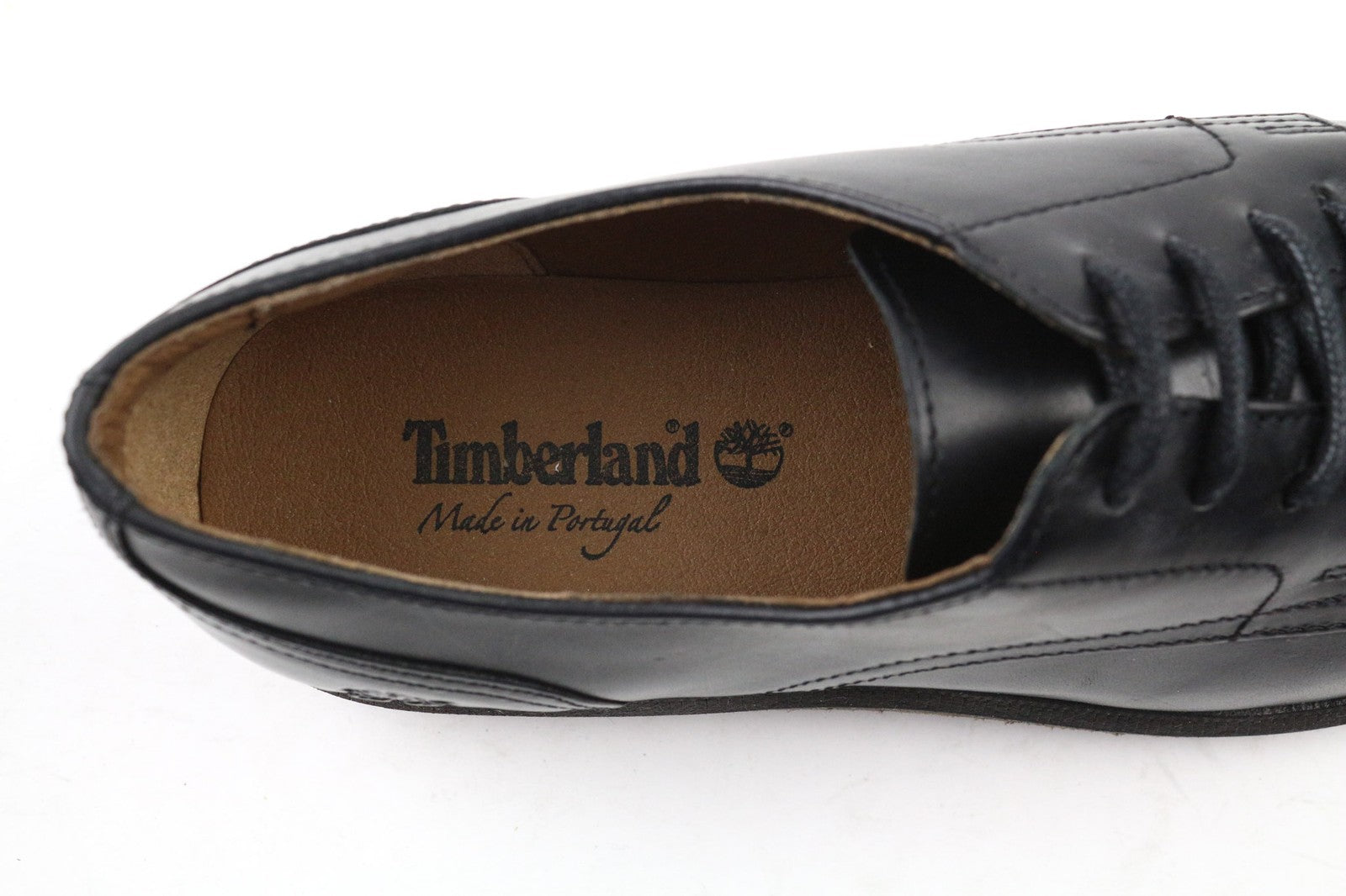 TIMBERLAND A2G1D moteriški batai UK4 juodi blizgantys odiniai su raišteliais apvaliu nosimi 