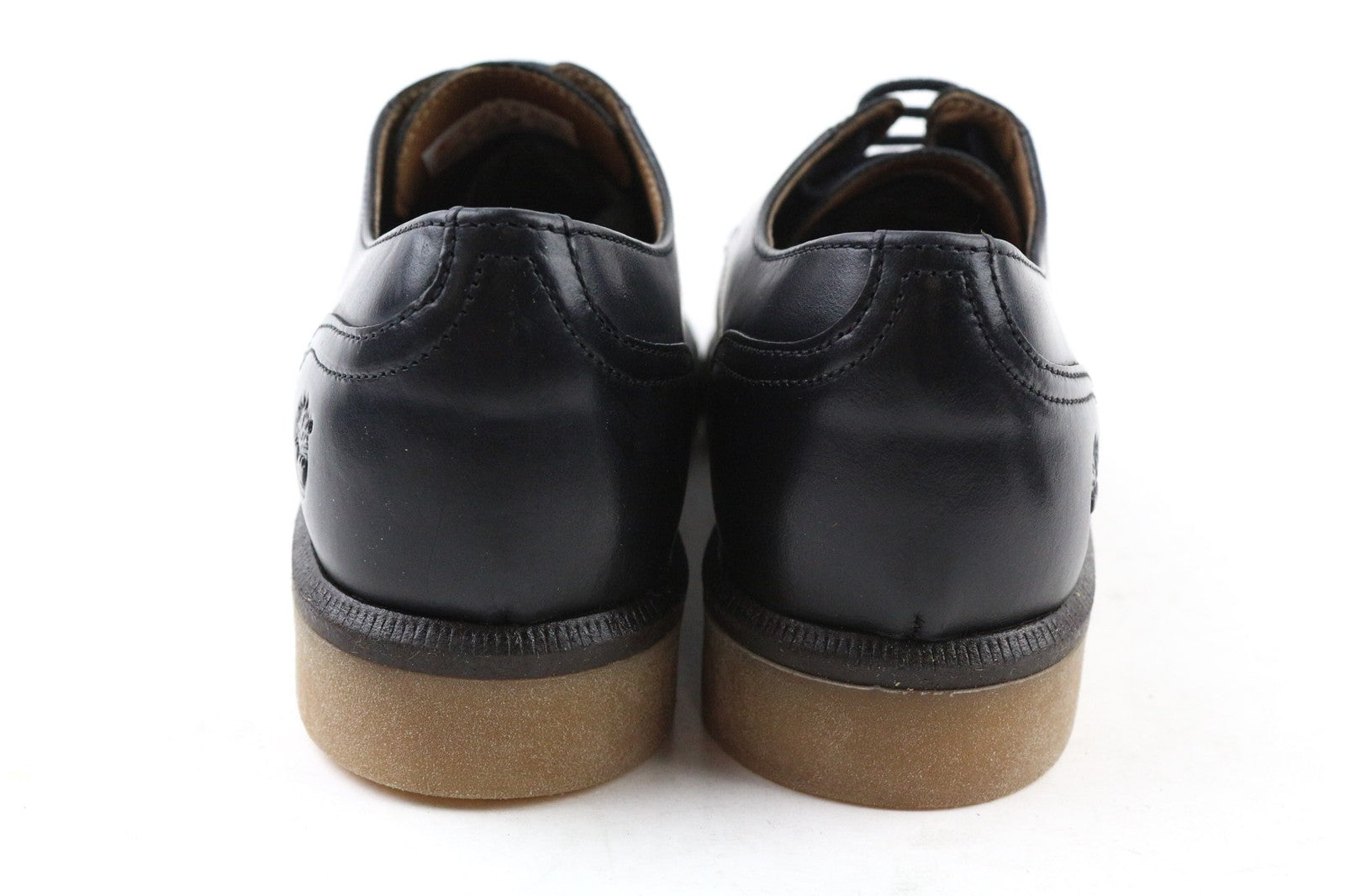 TIMBERLAND A2G1D moteriški batai UK4 juodi blizgantys odiniai su raišteliais apvaliu nosimi 