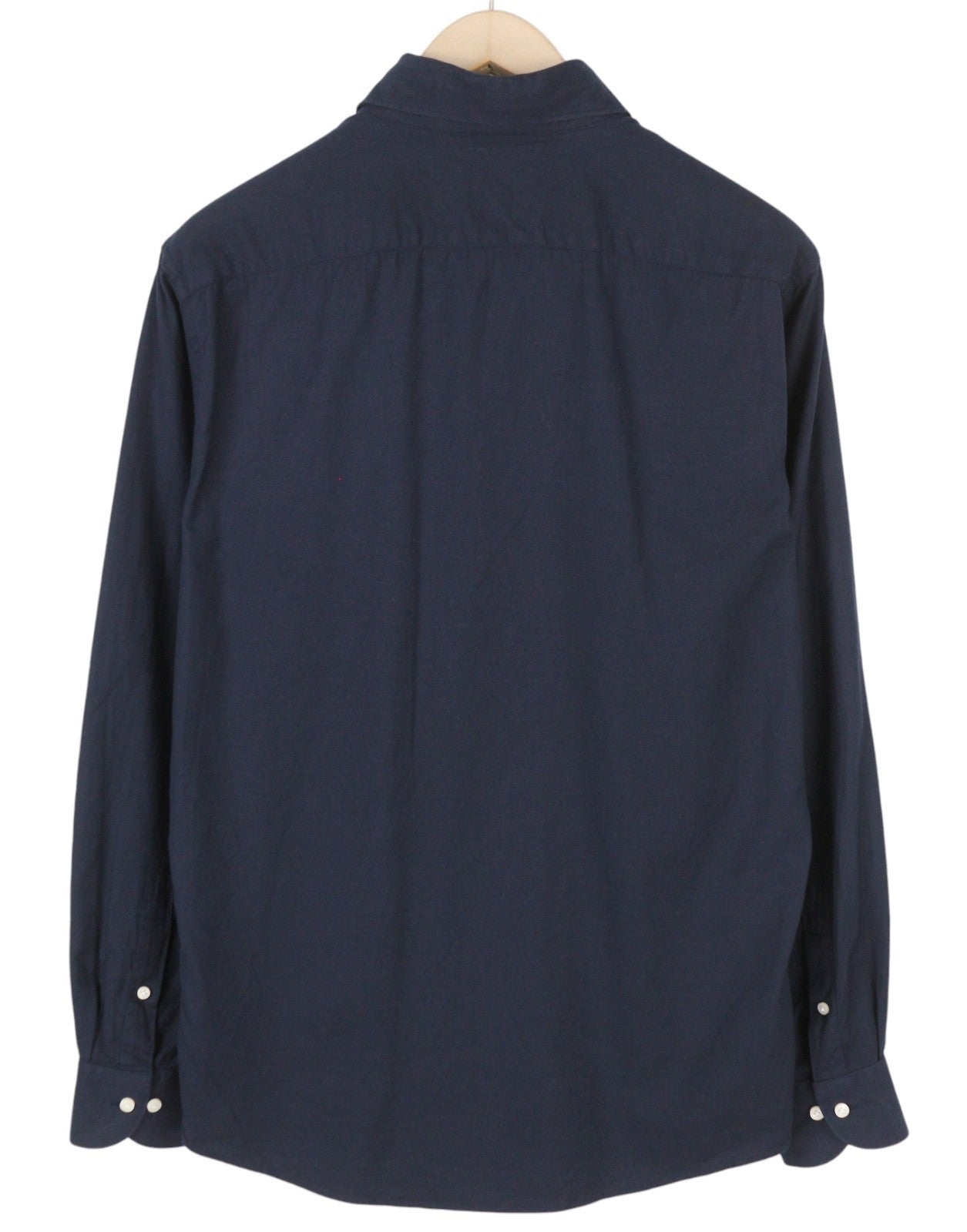 SUITSUPPLY Egipto medvilnės vyriški oficialūs marškinėliai 41/42 16/16 1/2 Dark Bue Slim Fit 