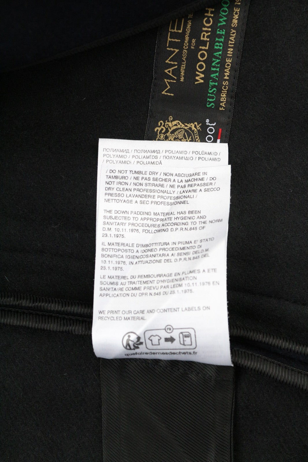 WOOLRICH moteriška dvigubos vilnos 2in1 parka striukė su gobtuvu ir vidutinio ilgio pūkine striuke S 