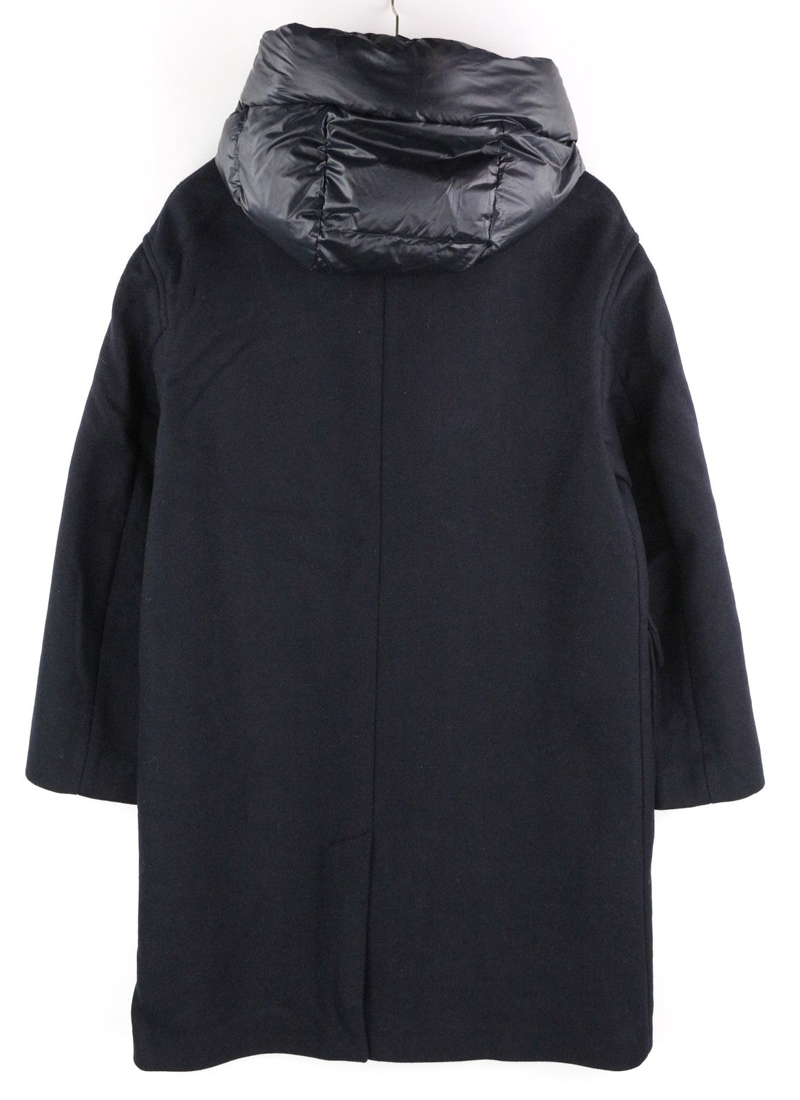 WOOLRICH moteriška dvigubos vilnos 2in1 parka striukė su gobtuvu ir vidutinio ilgio pūkine striuke S 