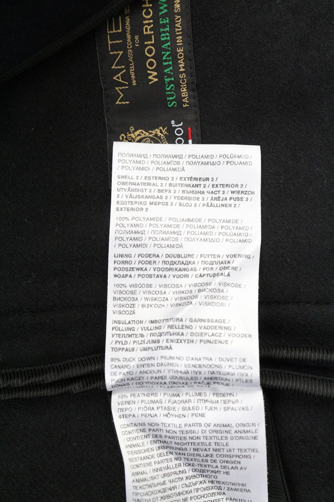 WOOLRICH moteriška dvigubos vilnos 2in1 parka striukė su gobtuvu ir vidutinio ilgio pūkine striuke S 