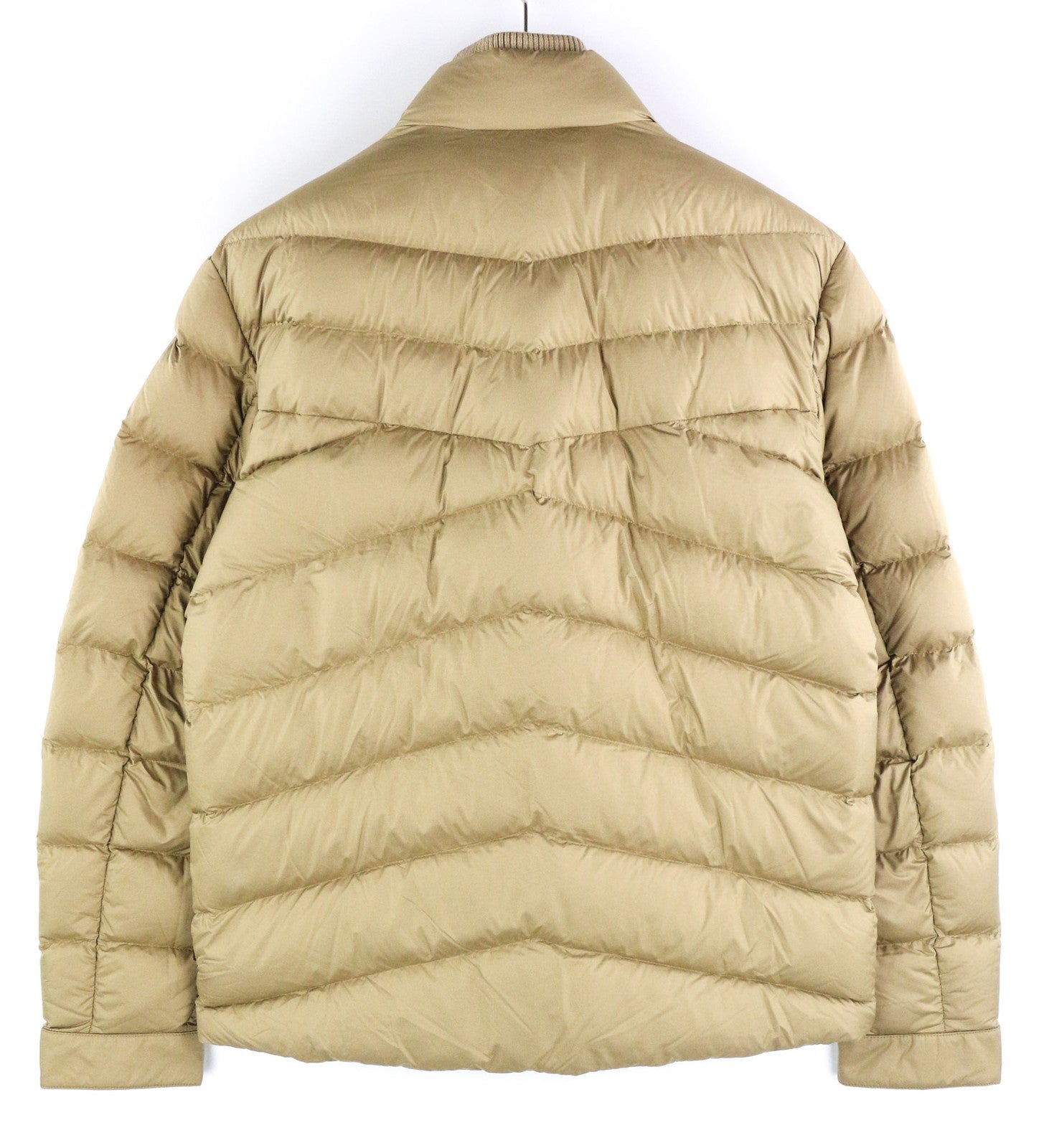 WOOLRICH Sundance pūkinė vyriška striukė L ruda, dygsniuota, paminkštinta, užtrauktuku, aukšta apykakle 