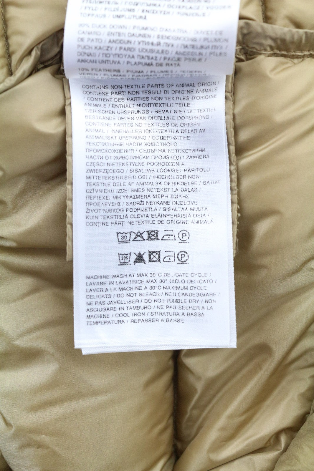 WOOLRICH Chevron Crinkle Down vyriška striukė su ilgomis užtrauktukais, pamušalu ir gobtuvu 