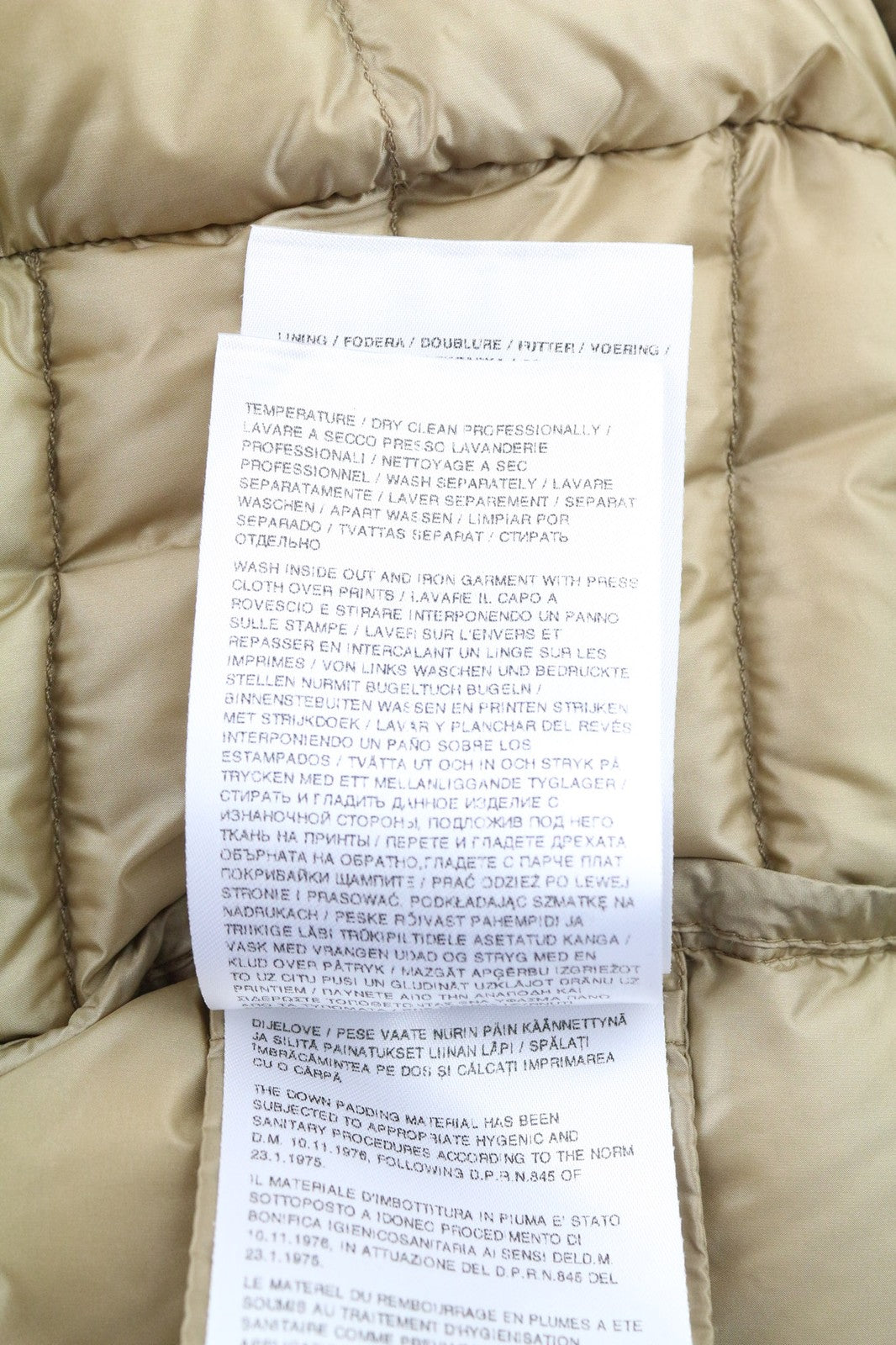 WOOLRICH Chevron Crinkle Down vyriška striukė su ilgomis užtrauktukais, pamušalu ir gobtuvu 