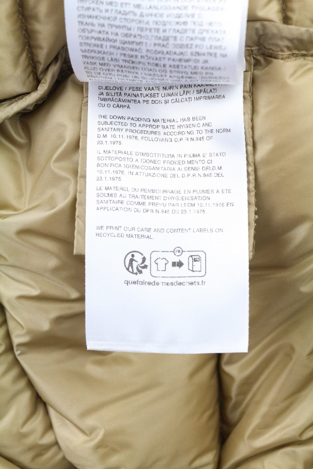 WOOLRICH Chevron Crinkle Down vyriška striukė su ilgomis užtrauktukais, pamušalu ir gobtuvu 