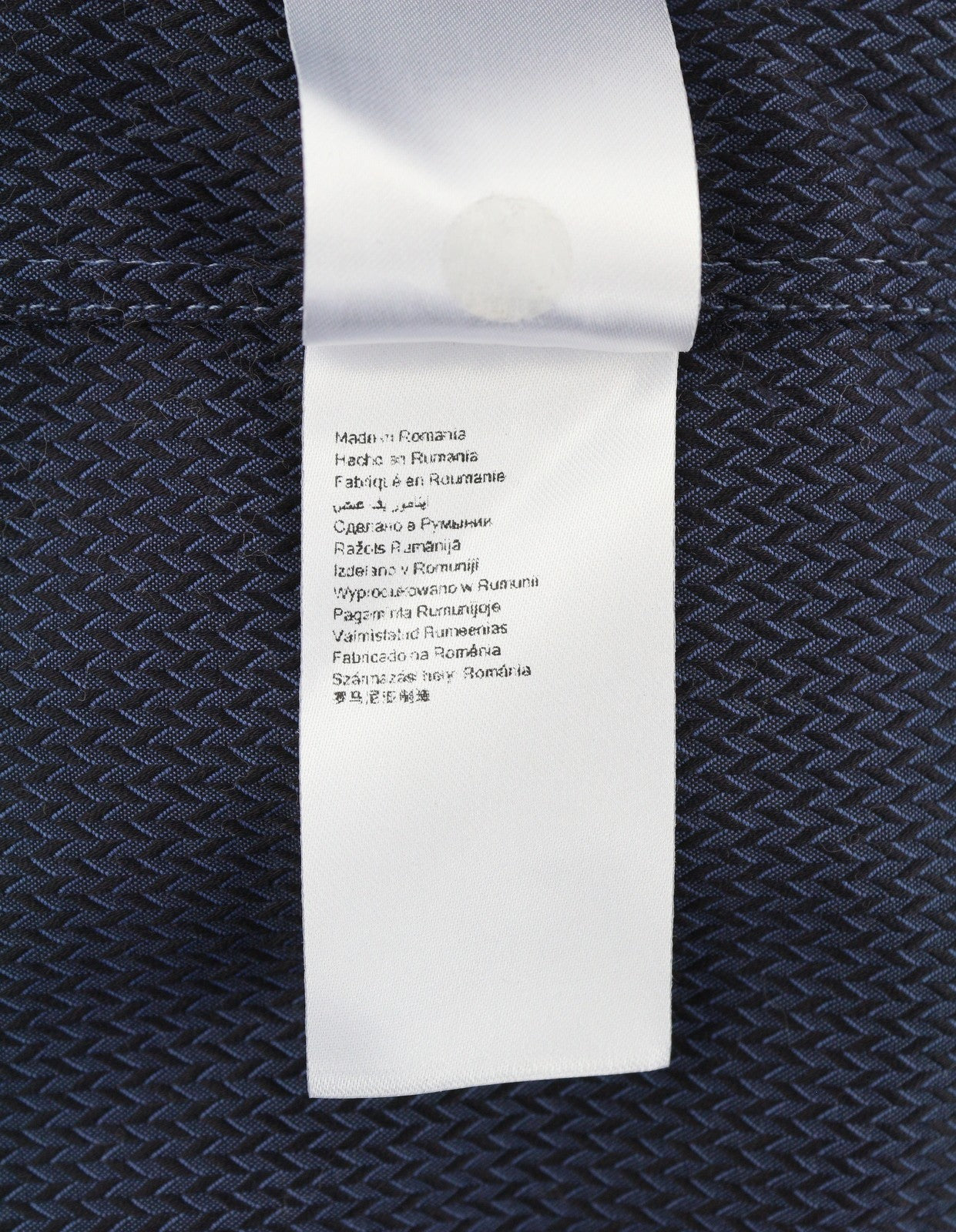 ETON Signature Twill vyriški formalūs marškinėliai XL dydžio mėlyni raštuoti ploni sagomis užsegami marškinėliai 