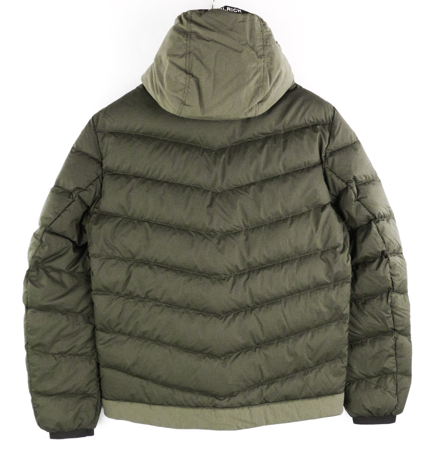 WOOLRICH omarų gobtuvo hibridinė vyriška striukė su pamušalu ir gobtuvu, L dydžio 