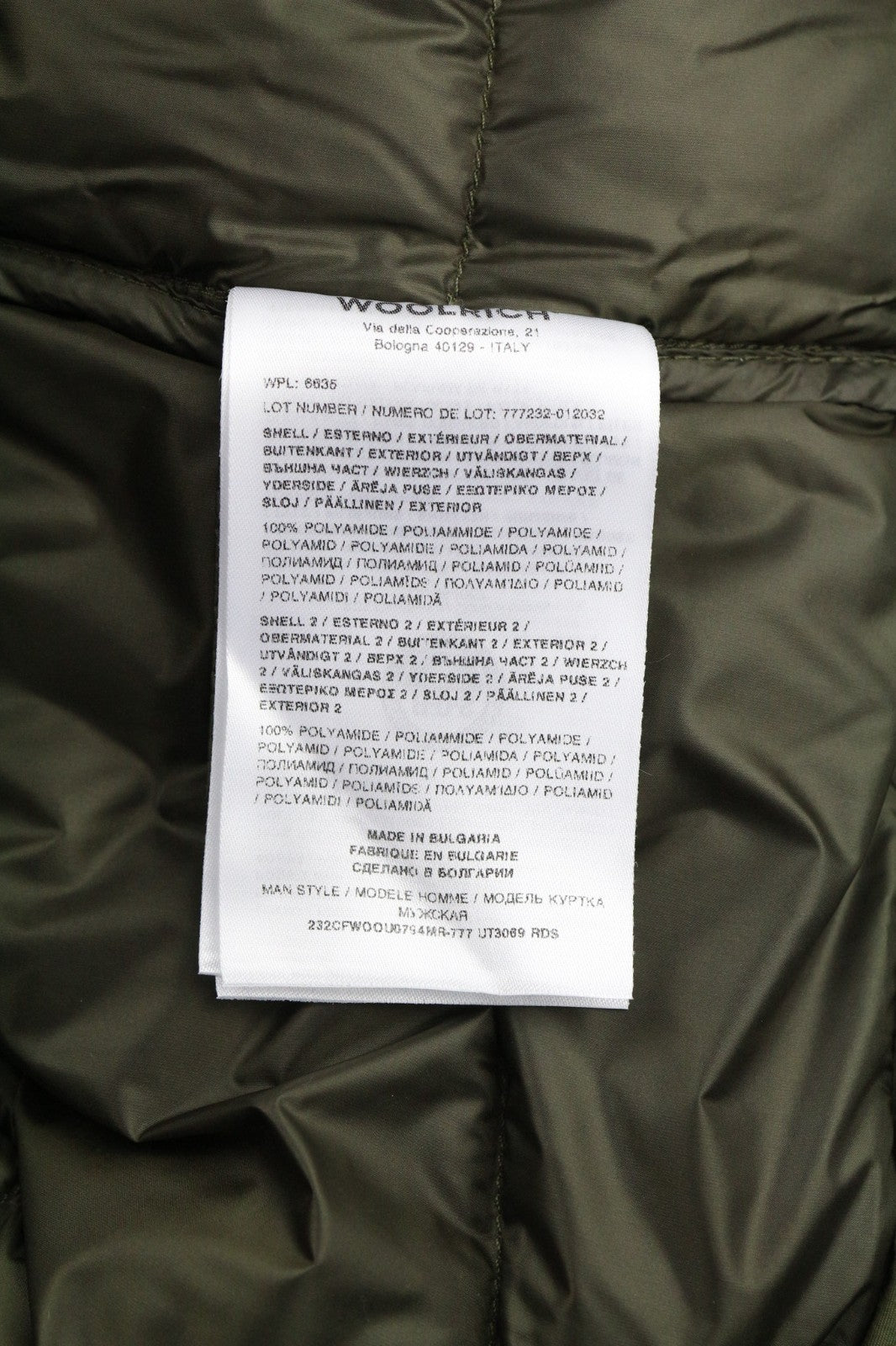 WOOLRICH omarų gobtuvo hibridinė vyriška striukė su pamušalu ir gobtuvu, L dydžio 