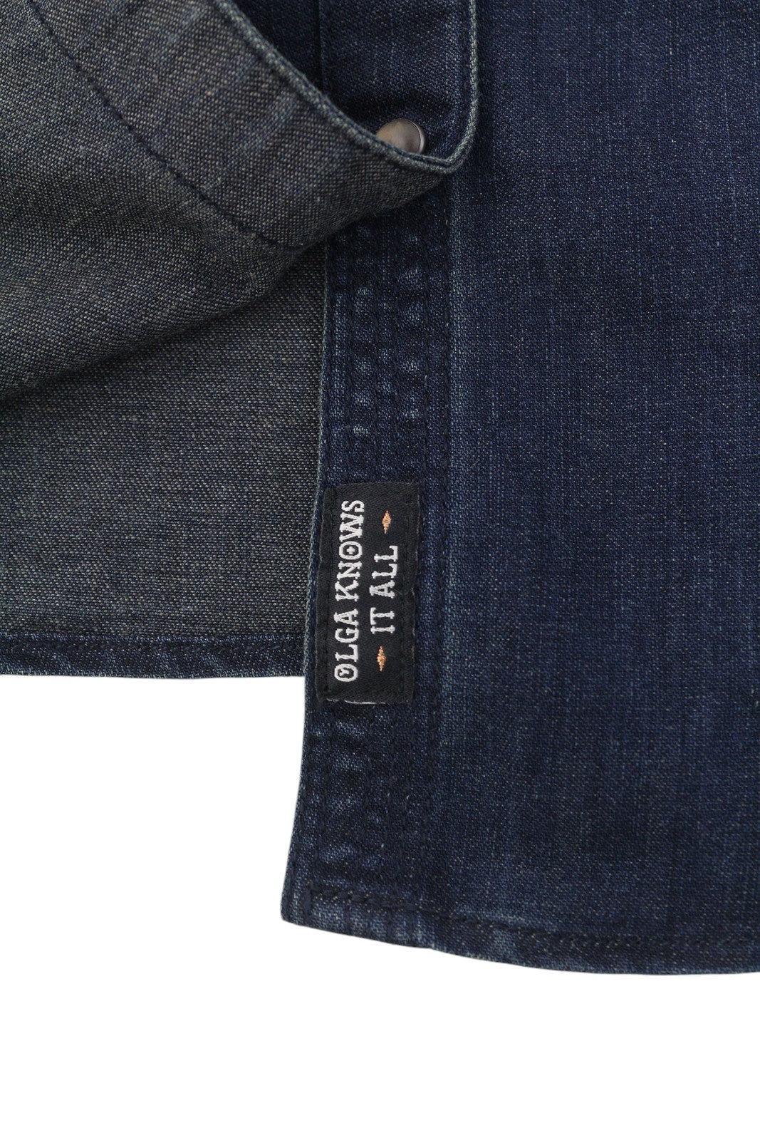 SCOTCH &amp; SODA moteriški marškinėliai S, džinsinio audinio, tamsiai mėlyni, su spaudėmis, kišenės užlopytos, laisvalaikio stiliaus. 