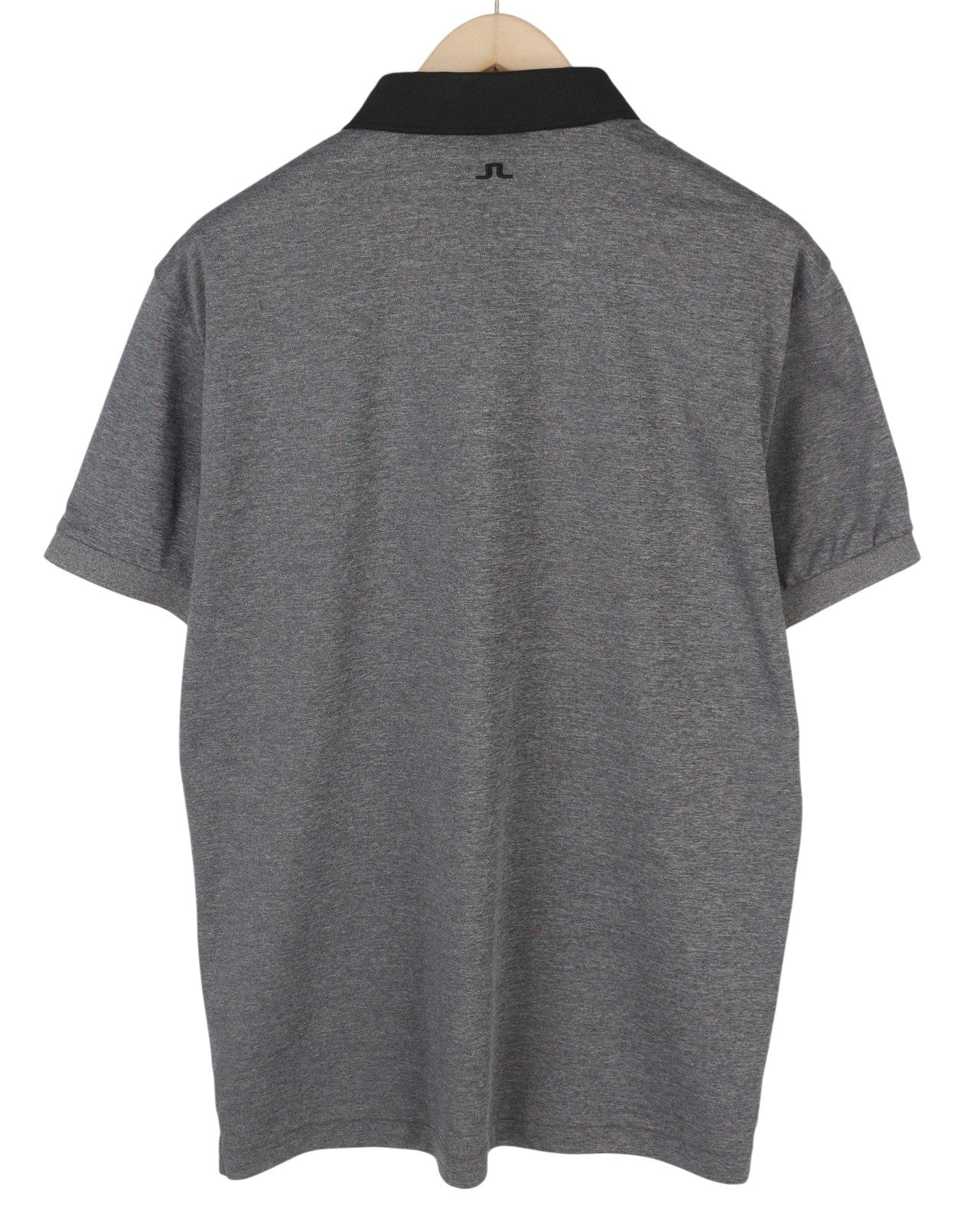 J. LINDEBERG Lucas Slim Fit-Tx Jersey vyriški Polos XL pilki marškinėliai trumpomis rankovėmis 