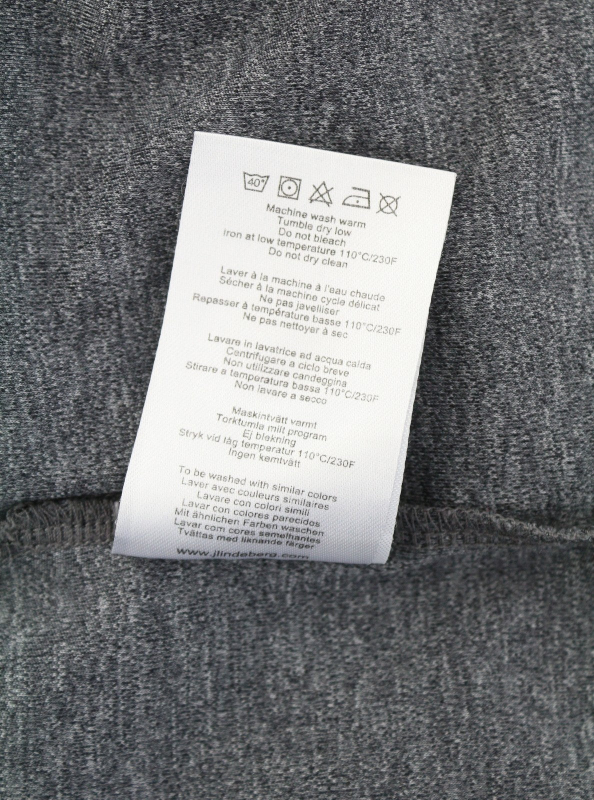 J. LINDEBERG Lucas Slim Fit-Tx Jersey vyriški Polos XL pilki marškinėliai trumpomis rankovėmis 