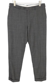 SUITSUPPLY Brescia atlenkiamos, plonos vyriškos kelnės, UK42L, pilkos, grynos vilnos, siaurėjančios 