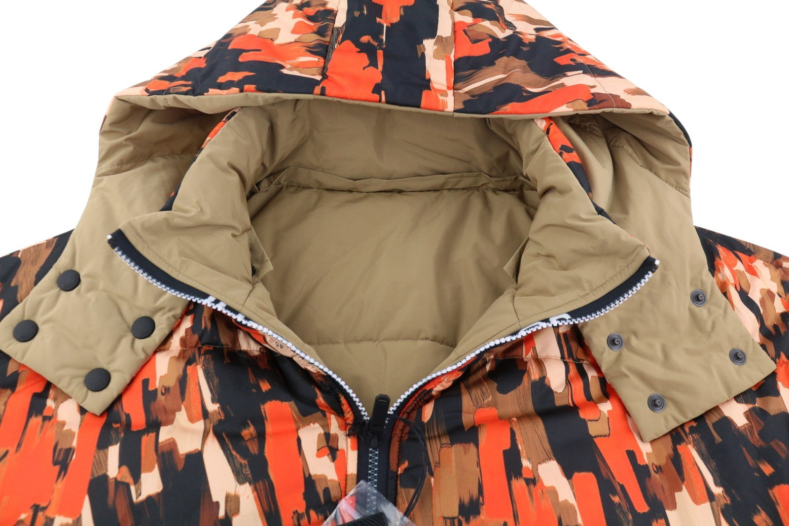 JUST CAVALLI vyriška striukė 54 spalvinga marginta paminkštinta gobtuvu dvipusė RRP710 