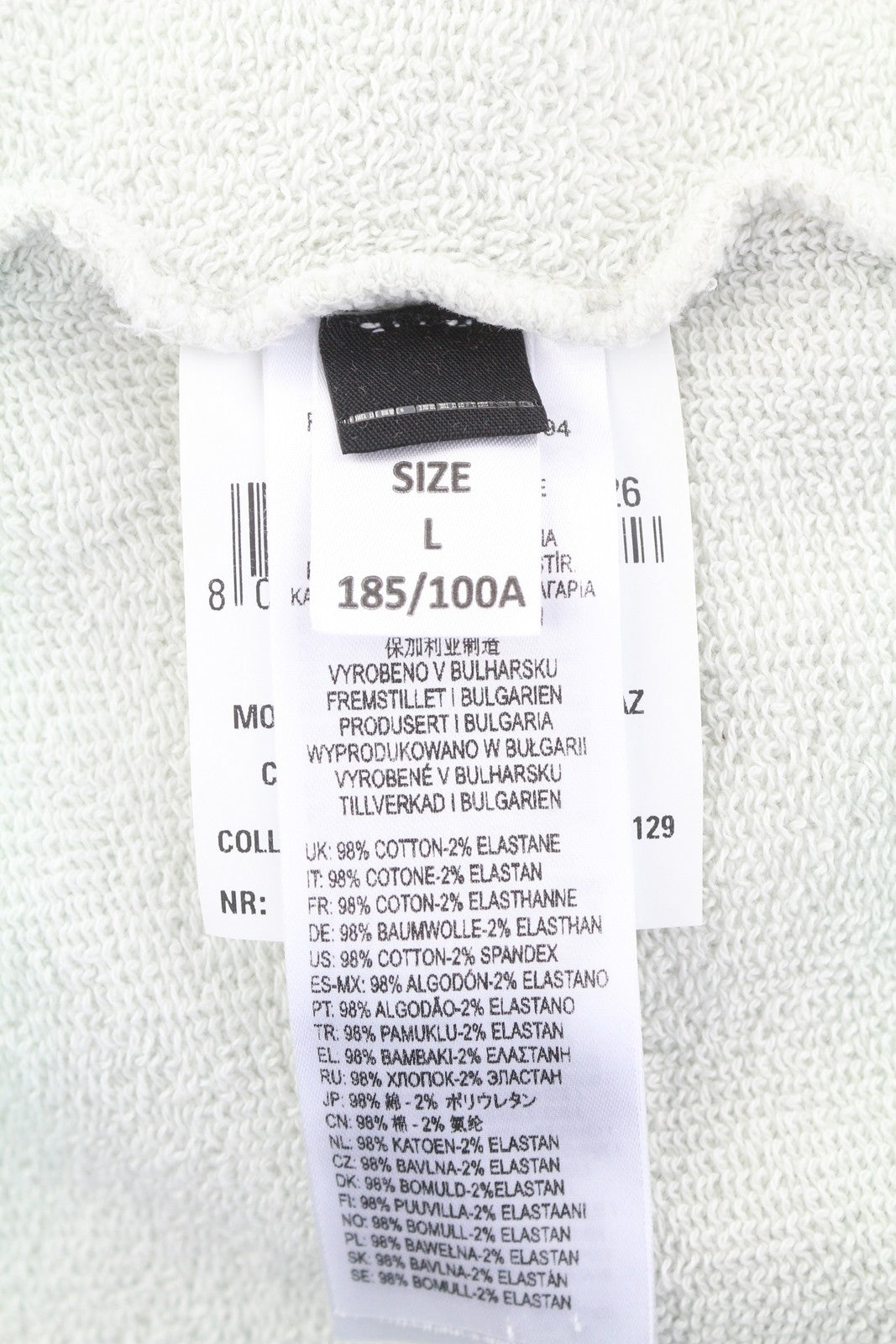 DIESEL S-Girk-Hood-B6 vyriškas džemperis su gobtuvu L šviesiai pilkas su kengūros kišene ir logotipu 