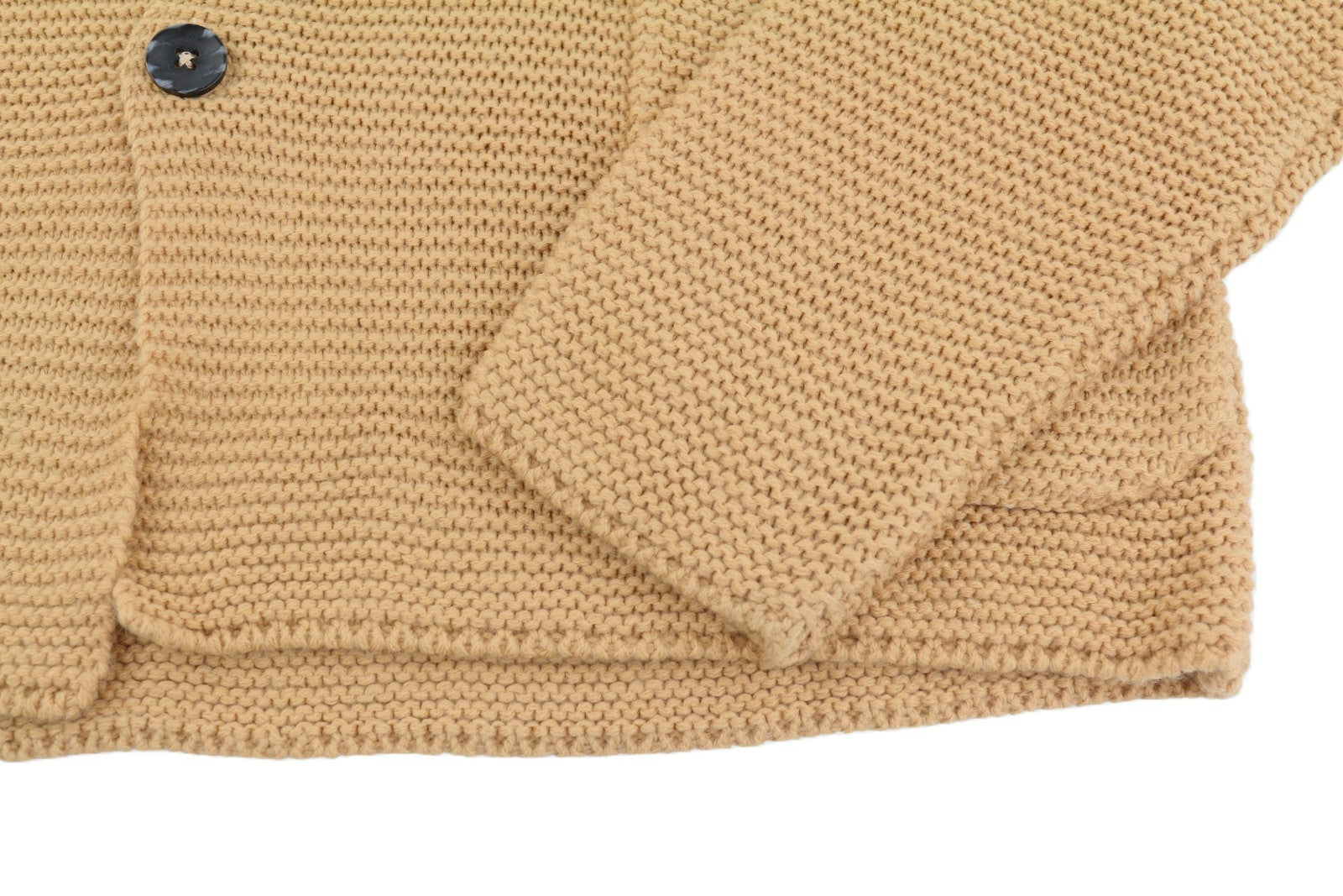 TRUSSARDI Cecina vyriškas kardiganas XL dydžio, smėlio spalvos, vilnos mišinio, tvirtai megztas, su sagomis užsegamu kardiganu RRP320 