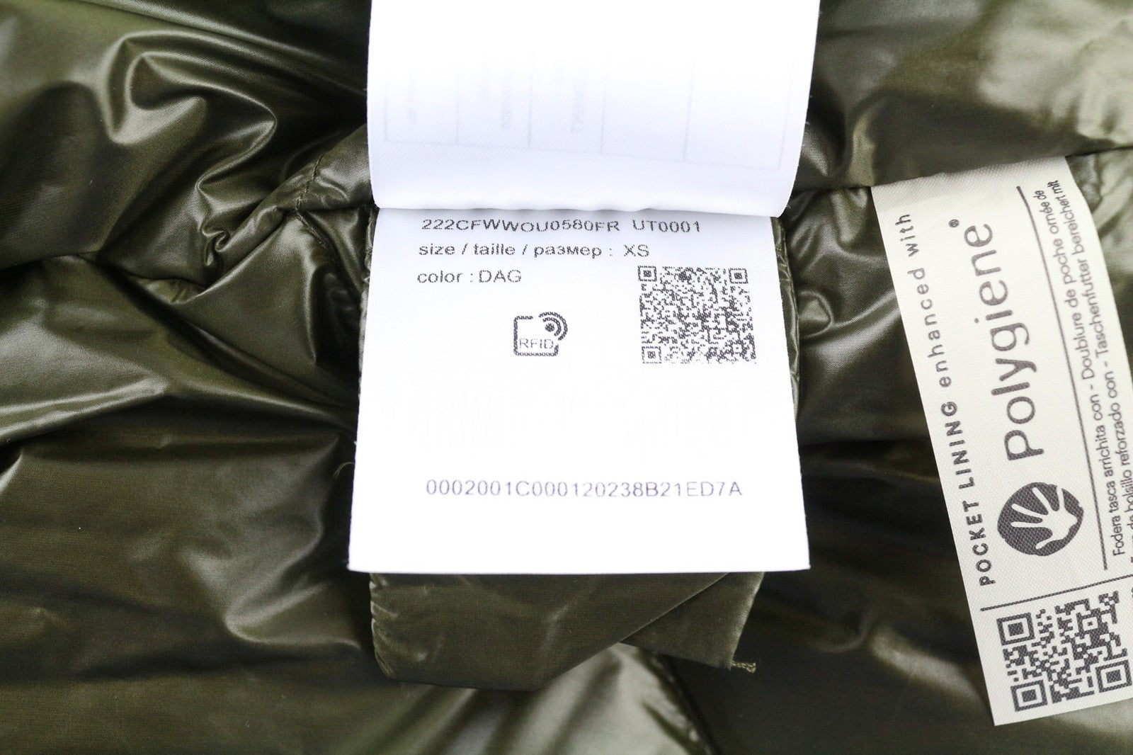 WOOLRICH Arctic Parka moteriškas XS dydžio pūkinis paltas su gobtuvu ir Ramar audiniu, RRP 799 