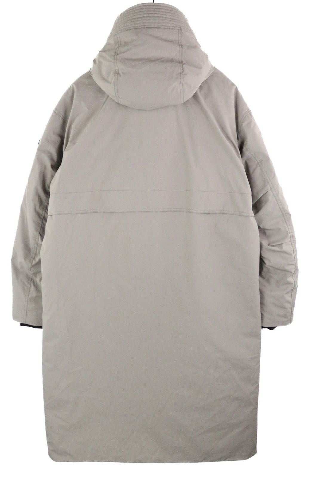 WOOLRICH vyriška L dydžio ypač ilga pūkinė striukė su gobtuvu, paminkštinta, tampria, aukšta apykakle, RRP999 