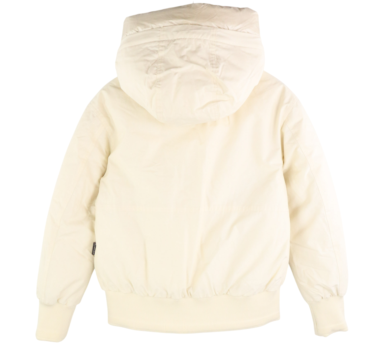 WOOLRICH Arctic Bomber moteriška pūkinė striukė su gobtuvu S dydžio Ramar audinio drobė RRP780 