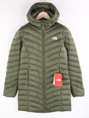 „The North Face“ moteriška „S Trevail 800Fill“ pūkinė striukė su gobtuvu, vidutinio ilgio, izoliuota. 