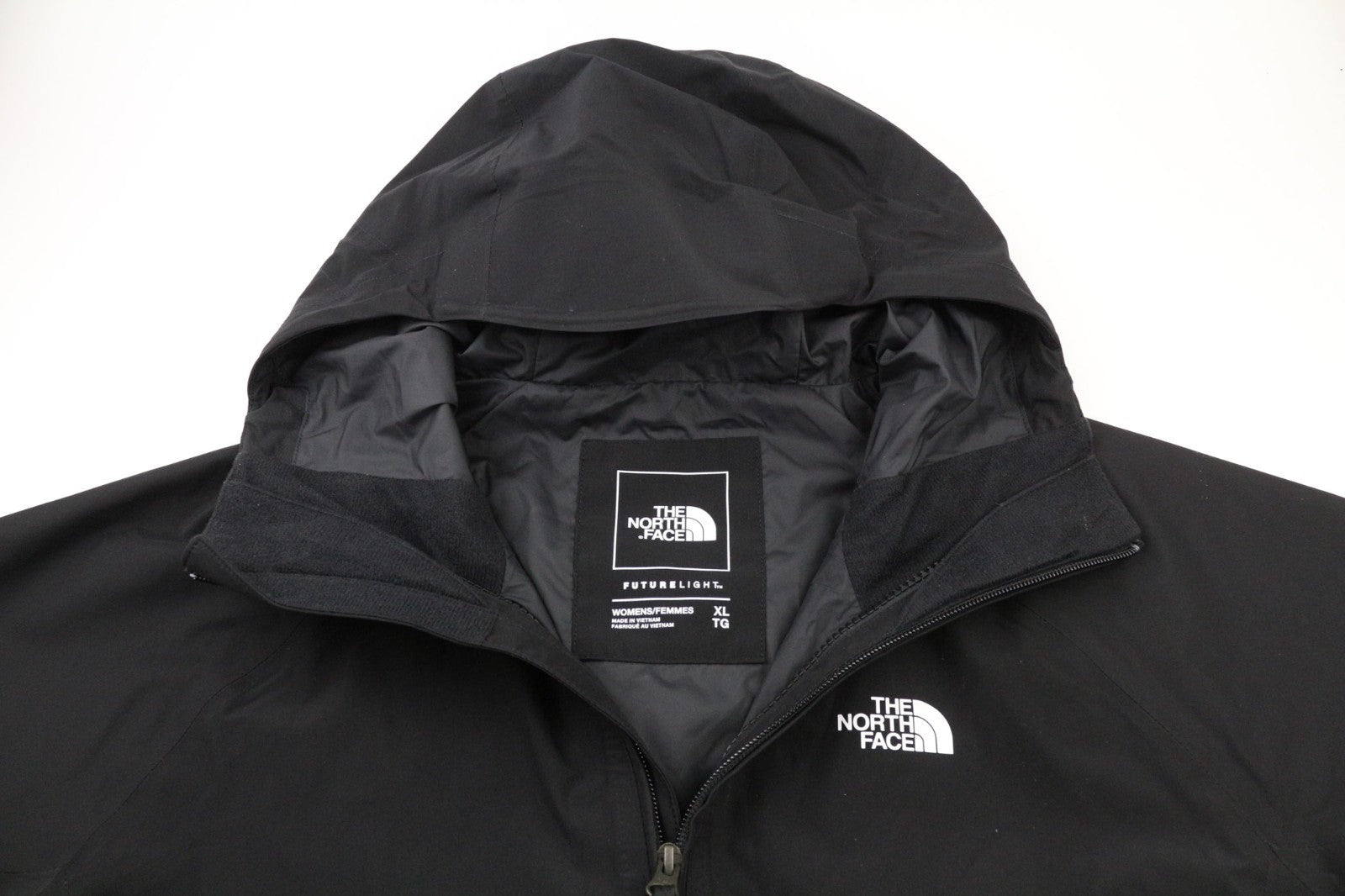 THE NORTH FACE moteriška XL dydžio „Hikesteller Future Light Black“ striukė su gobtuvu. 