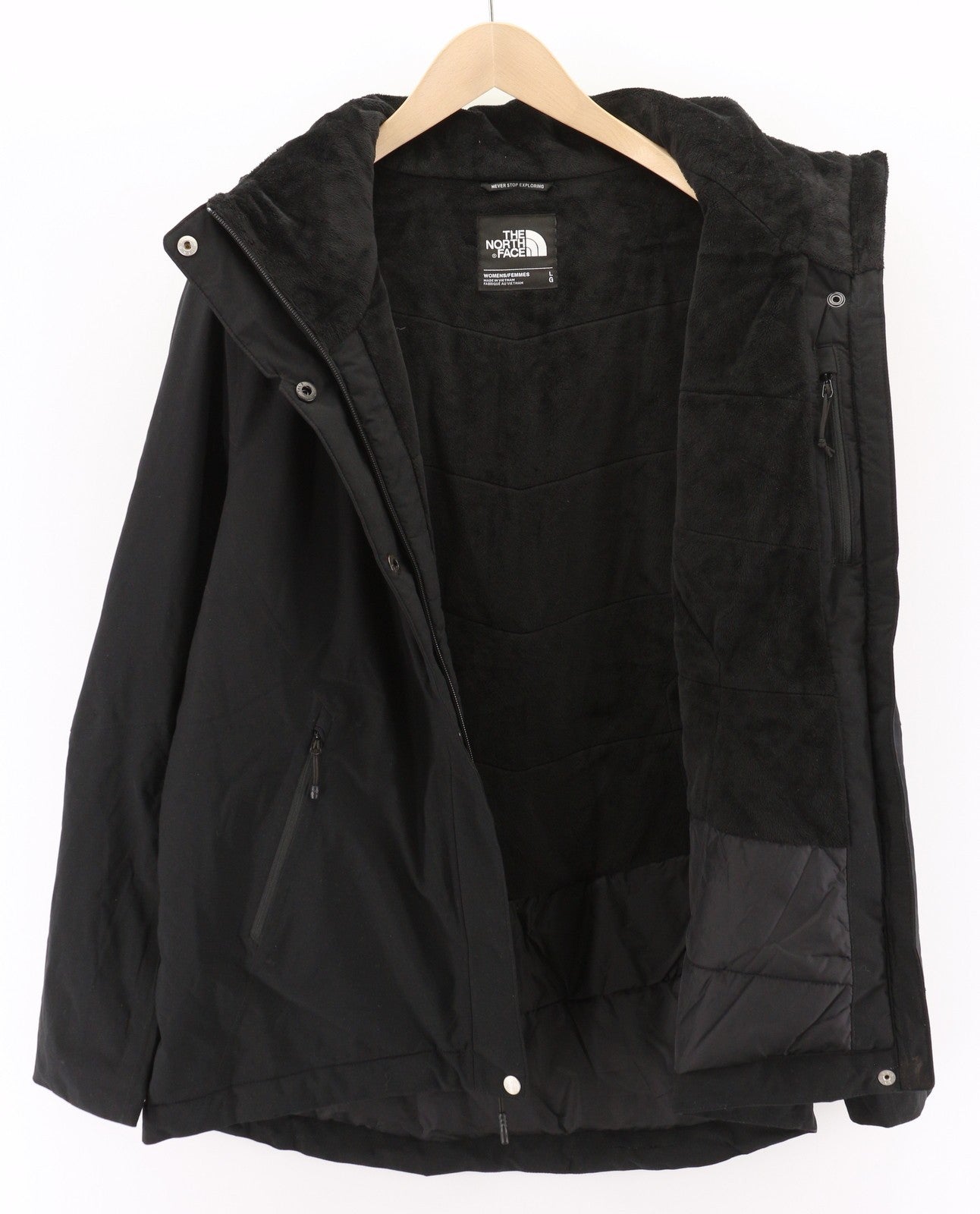 THE NORTH FACE Inlux moteriška L dydžio vandeniui atspari paminkštinta striukė su gobtuvu (RRP249) 