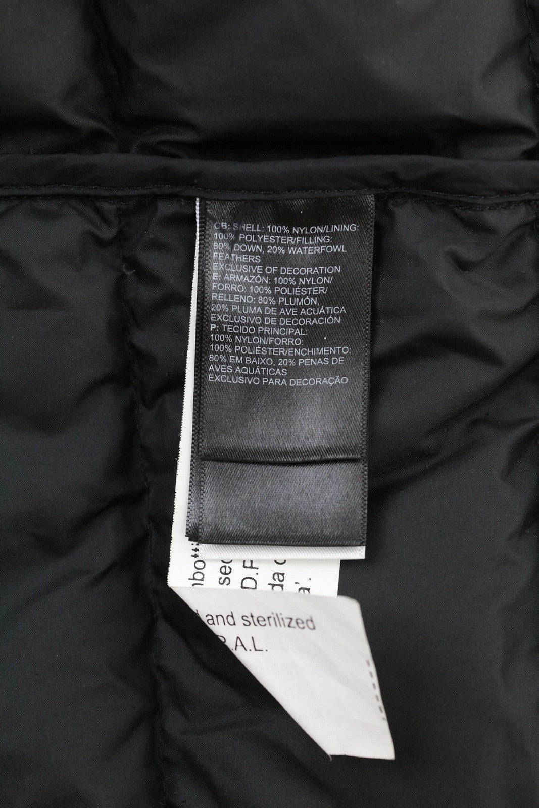 THE NORTH FACE La Paz gobtuvu dengta vyriška pūkinė striukė su XL dydžio 600 užpildo pamušalu, juoda (RRP220) 