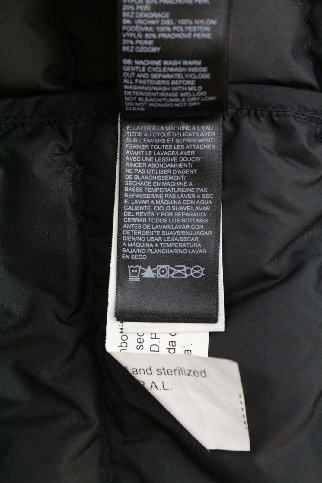 THE NORTH FACE La Paz gobtuvu dengta vyriška pūkinė striukė su XL dydžio 600 užpildo pamušalu, juoda (RRP220) 