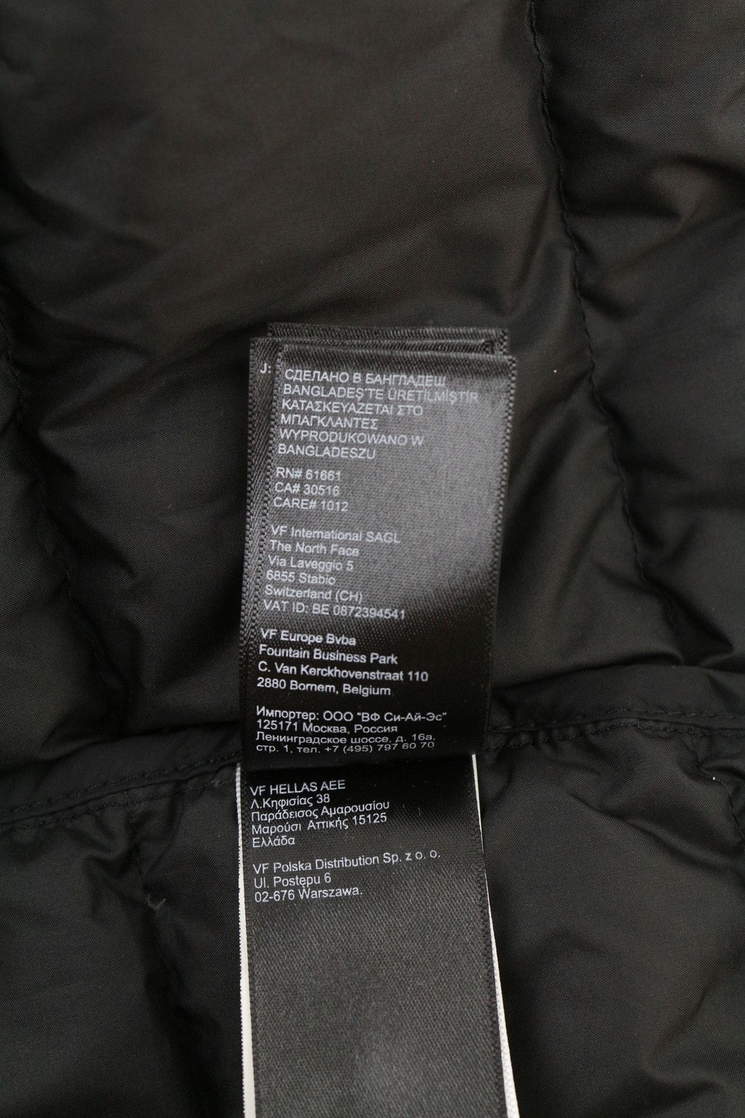 THE NORTH FACE La Paz gobtuvu dengta vyriška pūkinė striukė su XL dydžio 600 užpildo pamušalu, juoda (RRP220) 