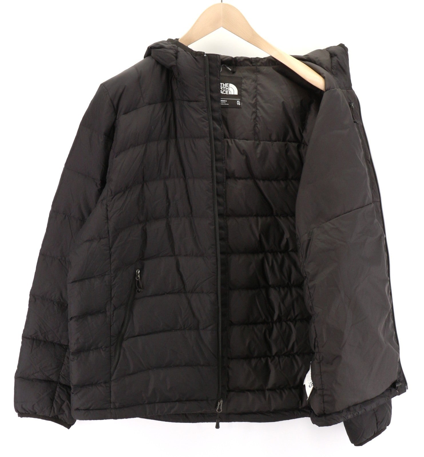 THE NORTH FACE La Paz gobtuvu dengta vyriška pūkinė striukė su XL dydžio 600 užpildo pamušalu, juoda (RRP220) 