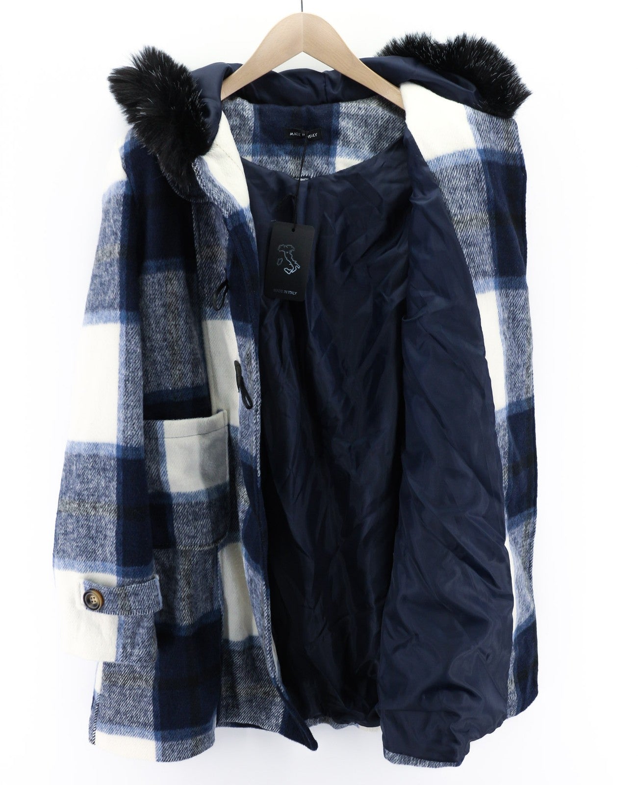 LE COMPTOIR DU MANTEAU 98209A moteriškas paltas, 2XL vilnos mišinio perjungiamas dirbtinis kailis 