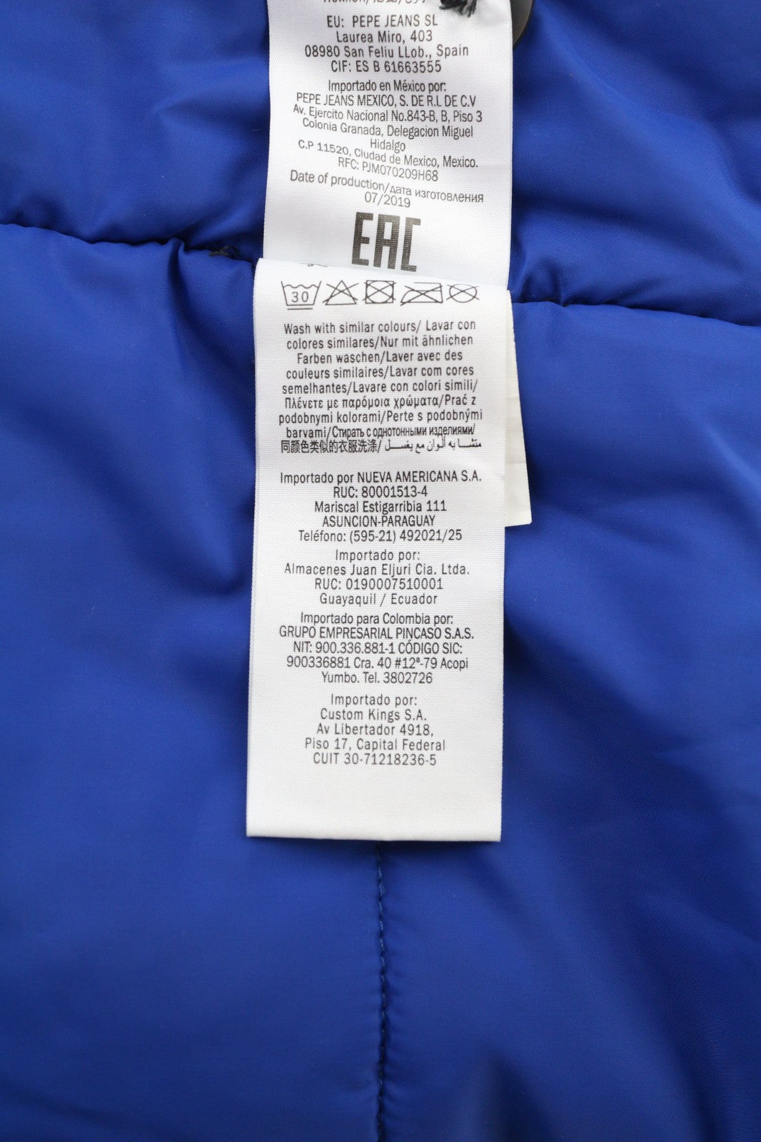 PEPE JEANS Edward Infinity vyriška striukė su gobtuvu, L, su izoliuotu vandeniui atspariu logotipu 