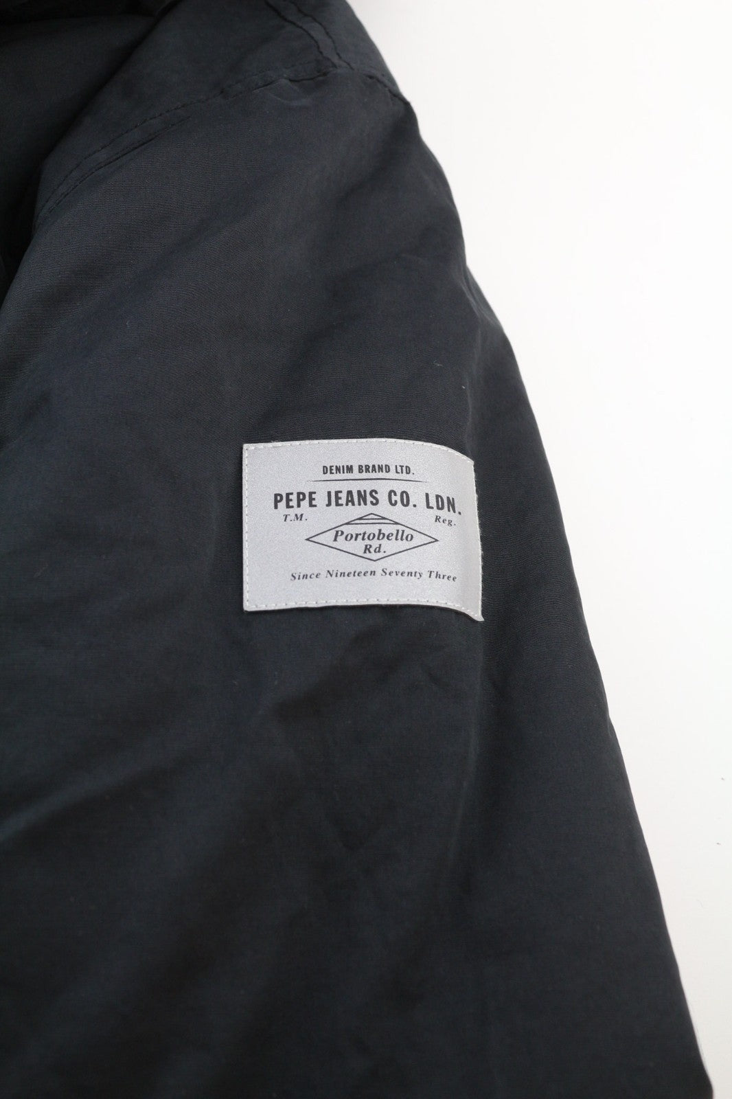 PEPE JEANS Edward Infinity vyriška striukė su gobtuvu, L, su izoliuotu vandeniui atspariu logotipu 