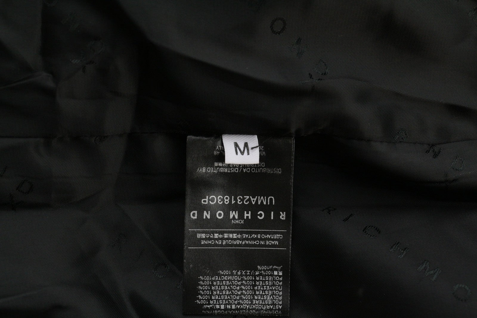 RICHMOND UMA23183CP vyriškas vilnos mišinio paltas M, pilkas, su išpjova atvartu, dviguba eilė 