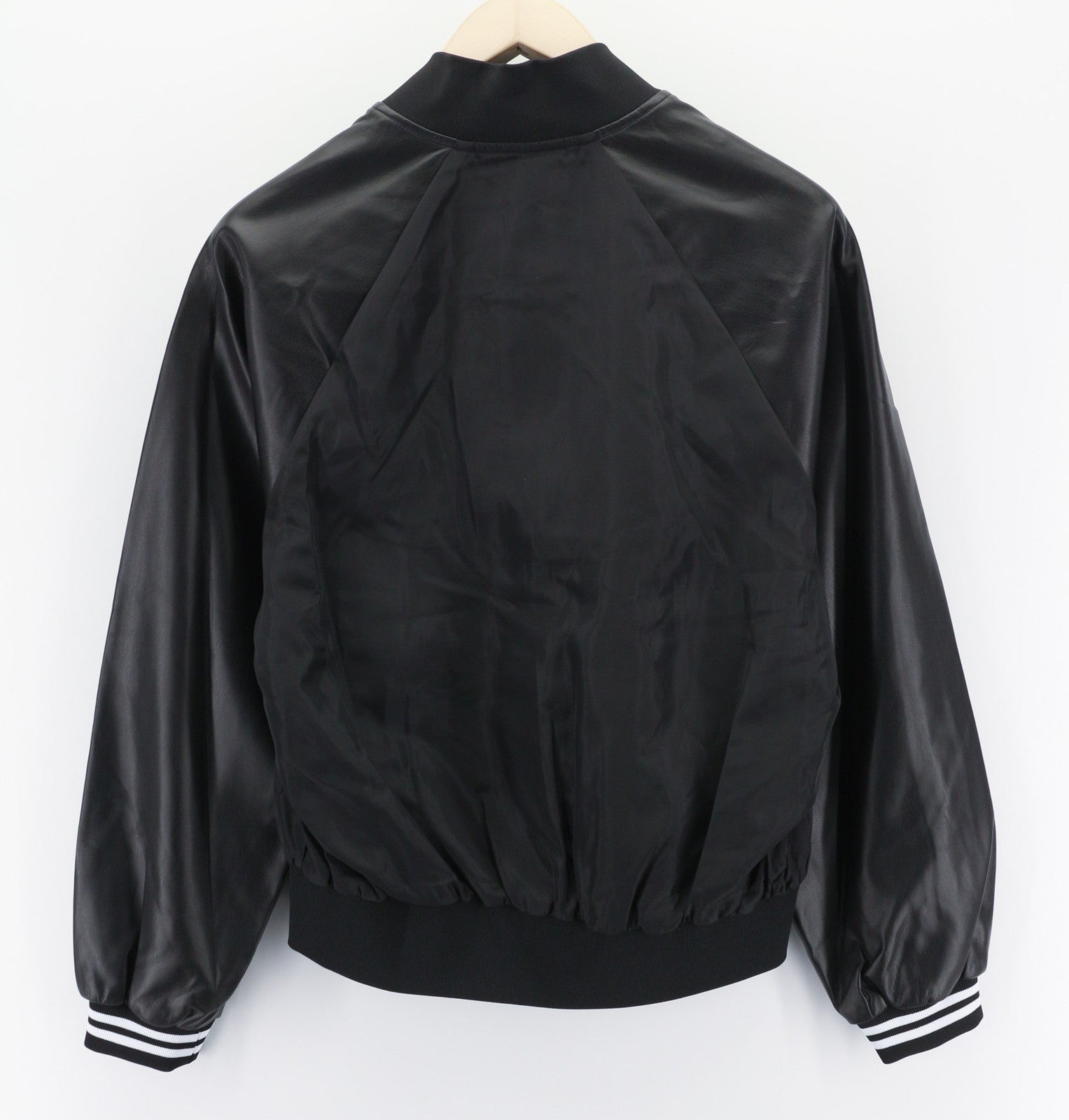 RICHMOND moteriška bomber striukė S juoda vaškuota lengva logotipu kišenės laisvalaikio stiliaus 